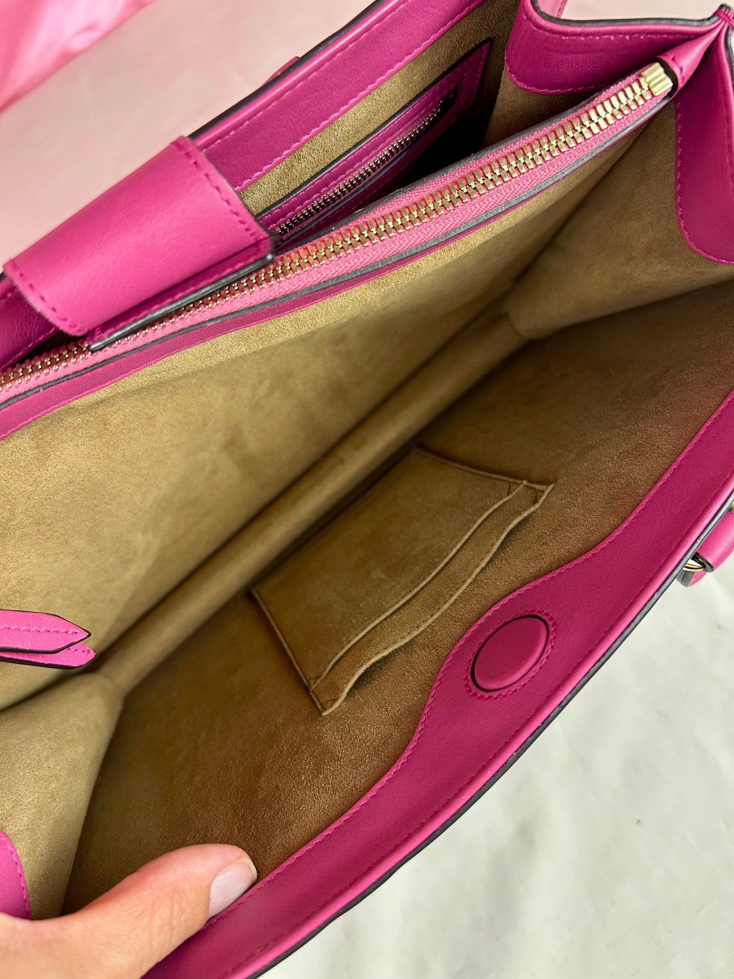 Gucci Red and Pink Open Top Tote