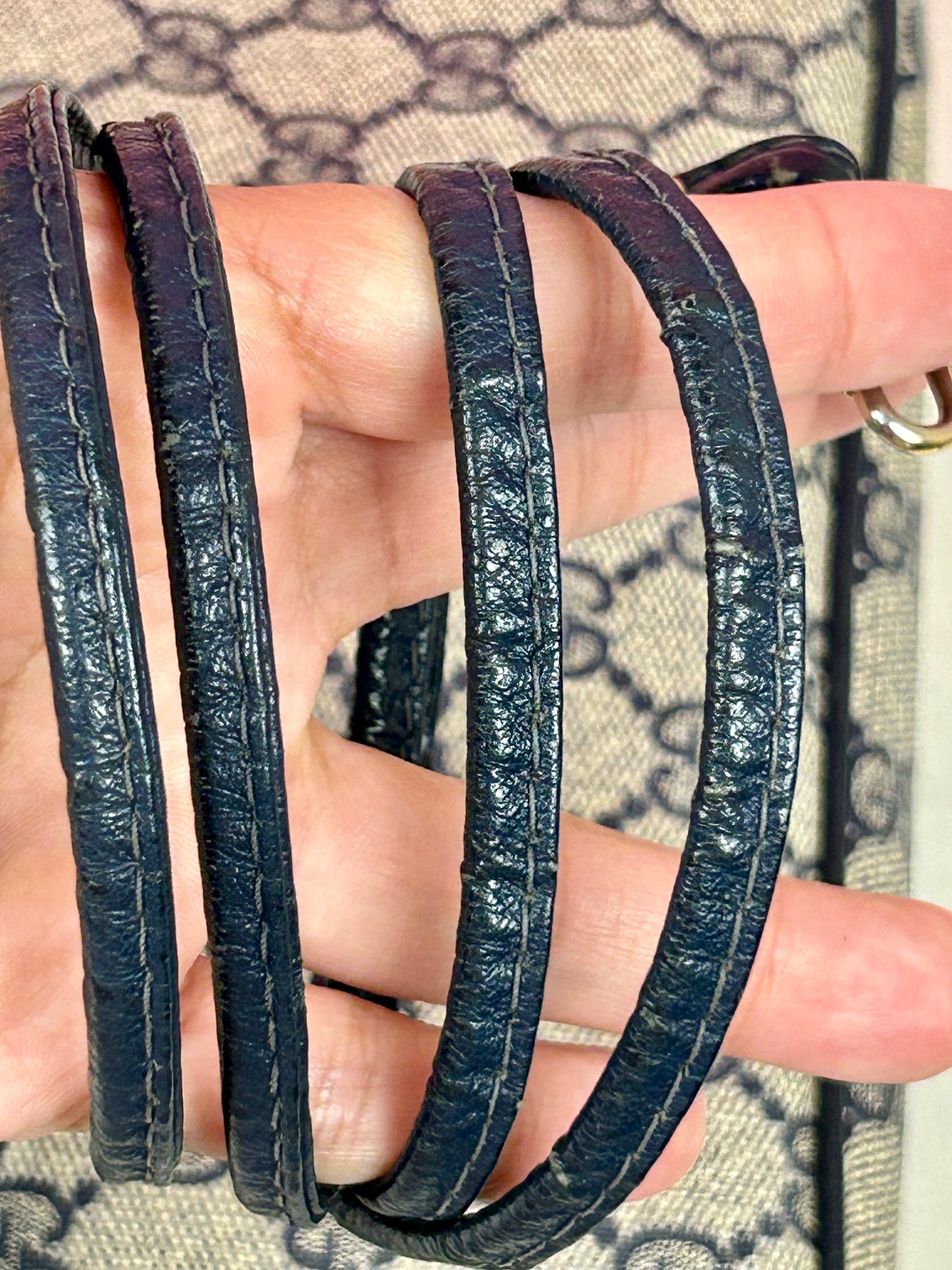 Small Navy Gucci Supreme