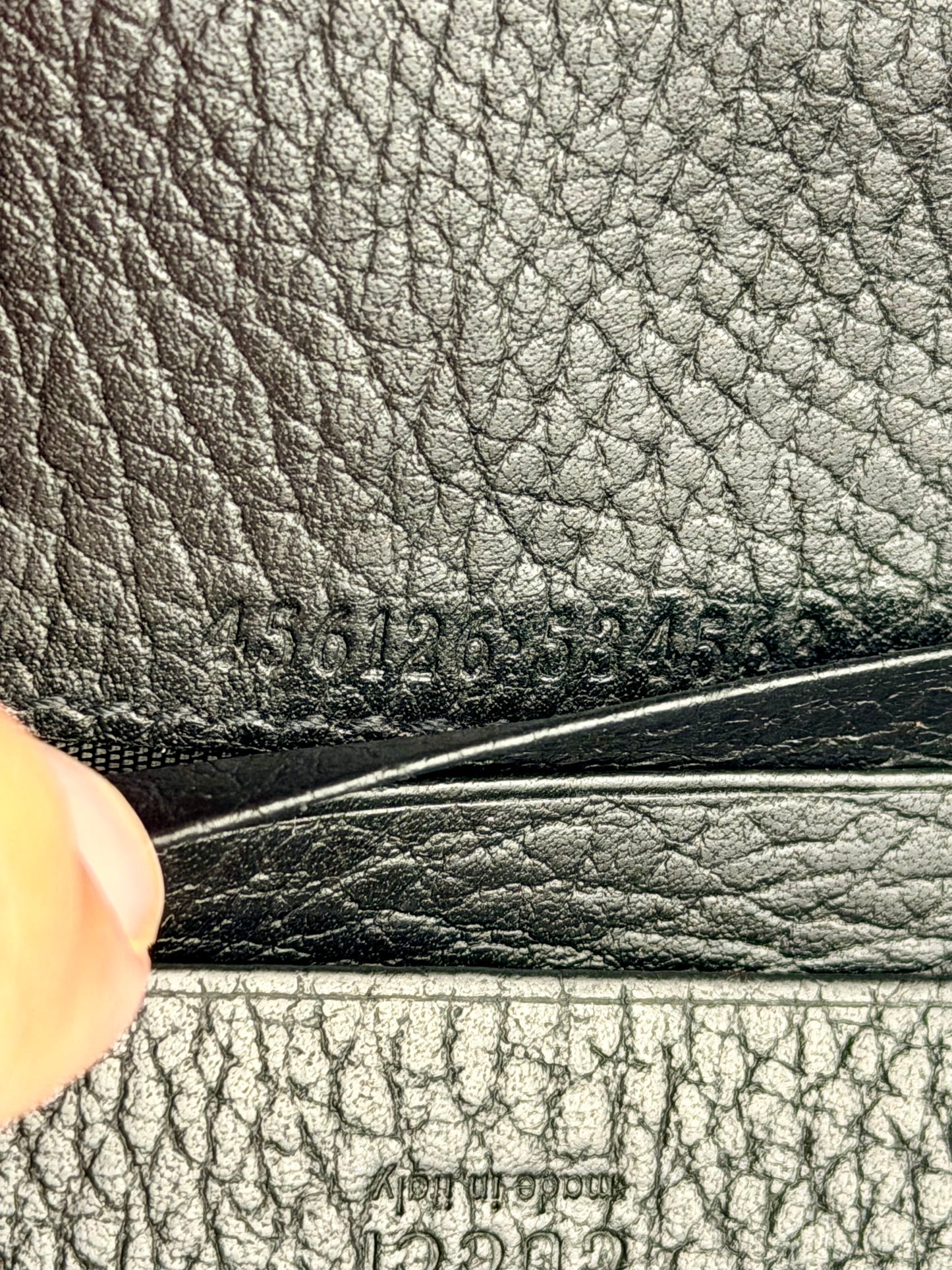 Black Gucci Compact Wallet