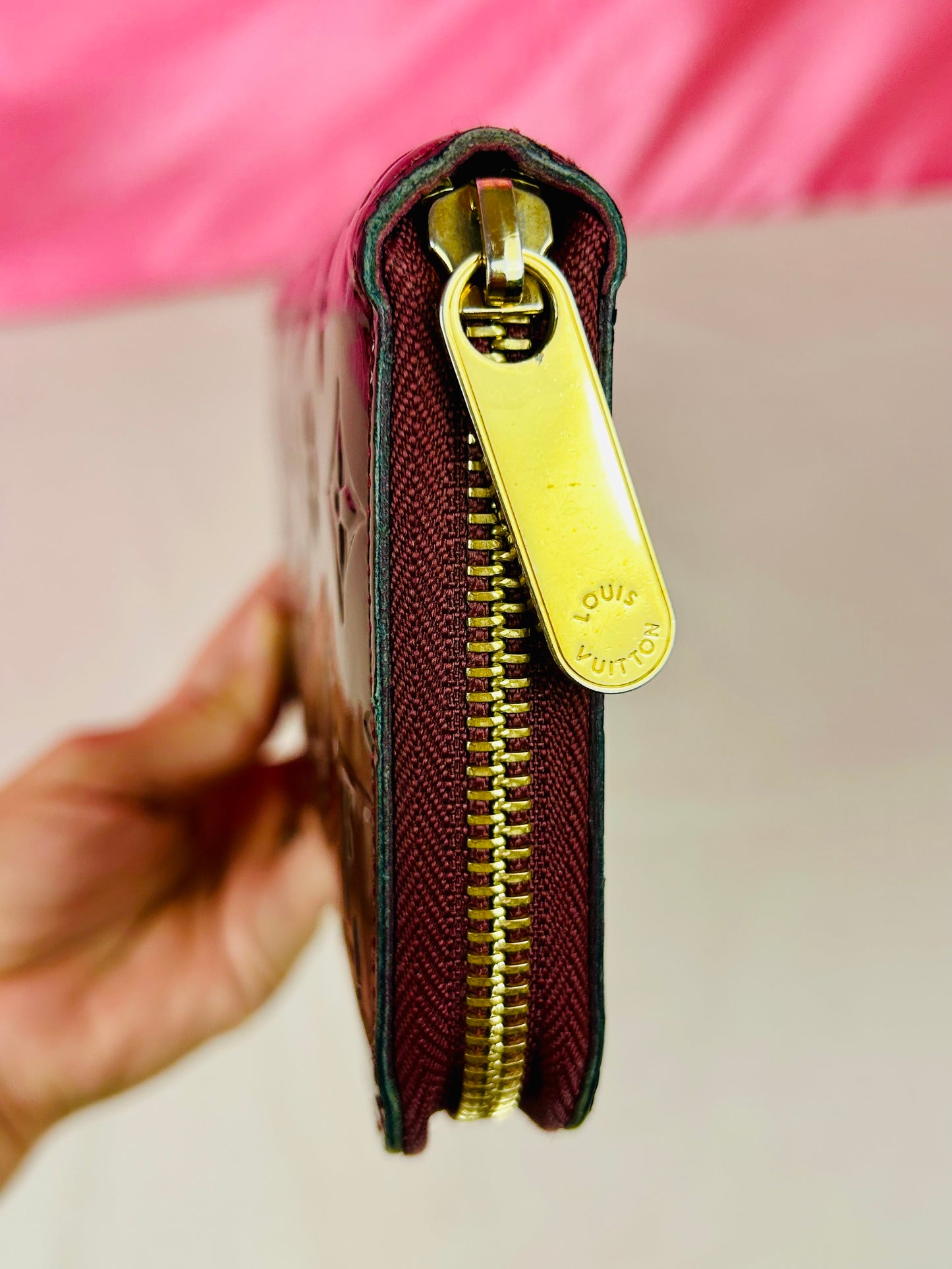 Magenta Vernis Zippy Wallet