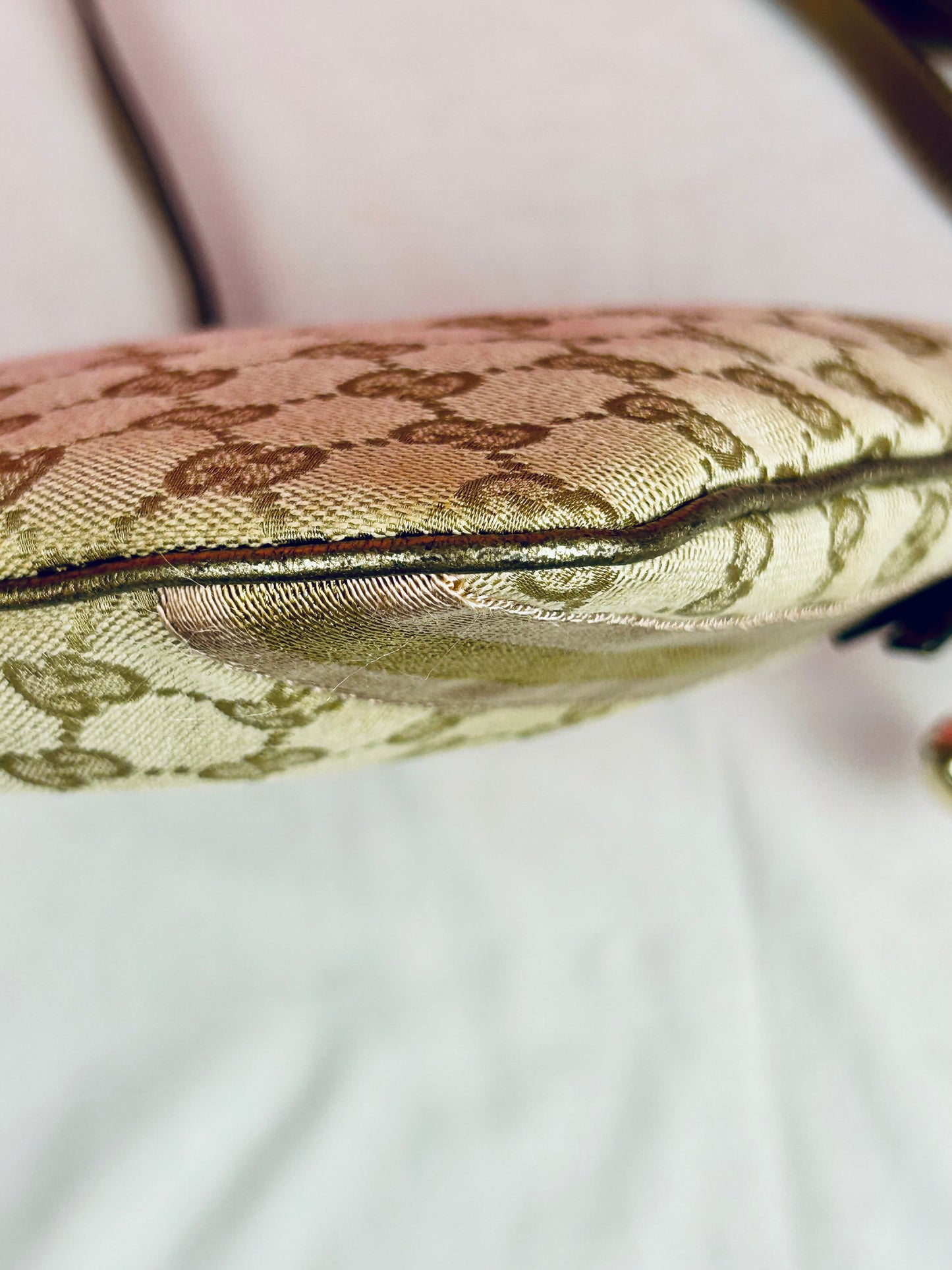 Gucci Bronze Ribbon Crossbody