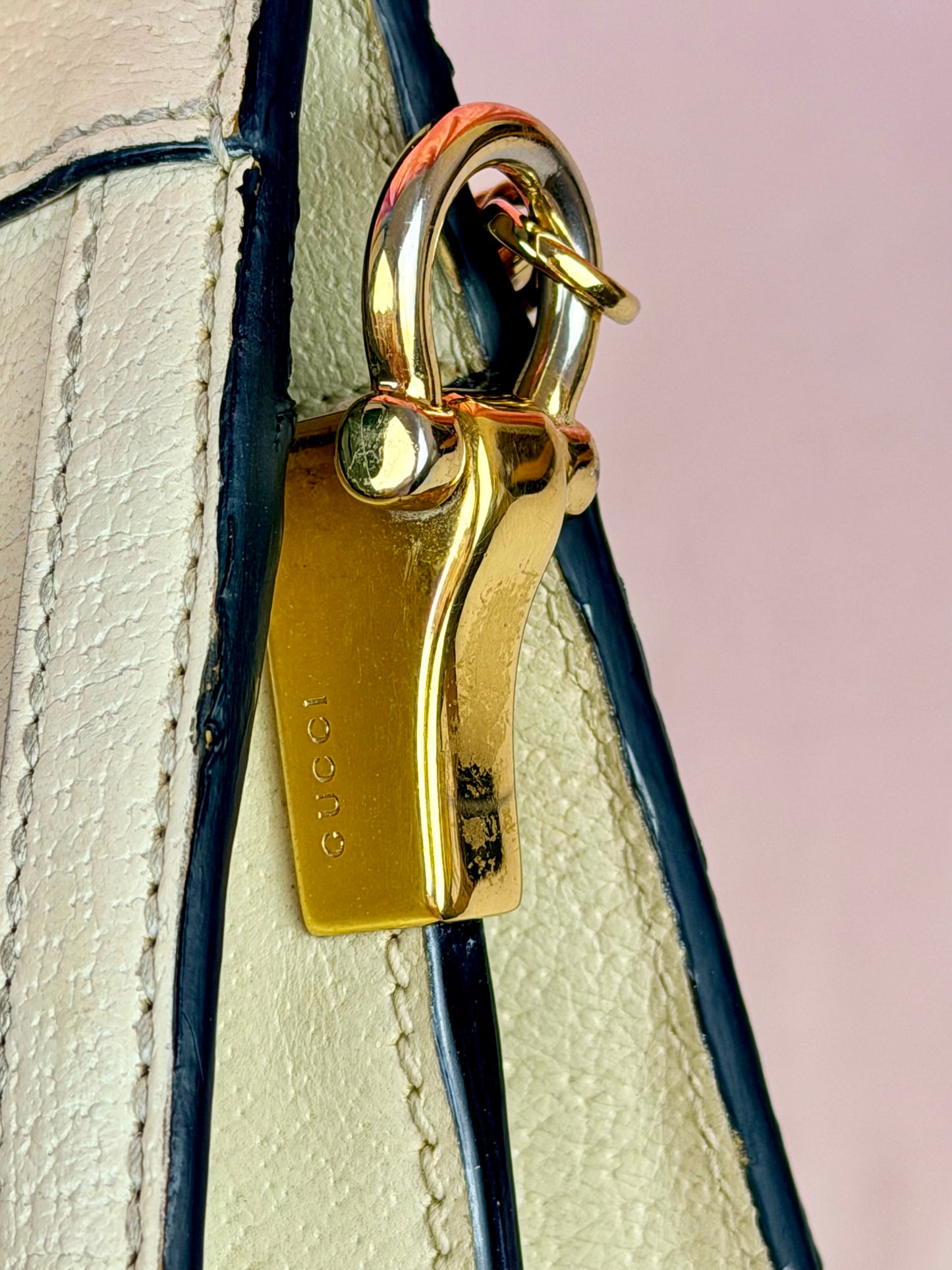 Cream Gucci Ophedia Chain Shoulder Bag