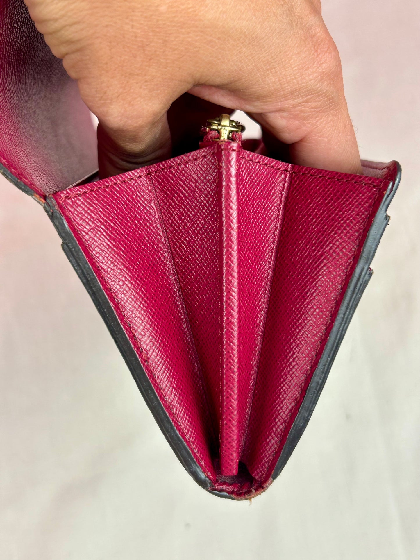 Sarah Wallet New Model Monogram/Berry