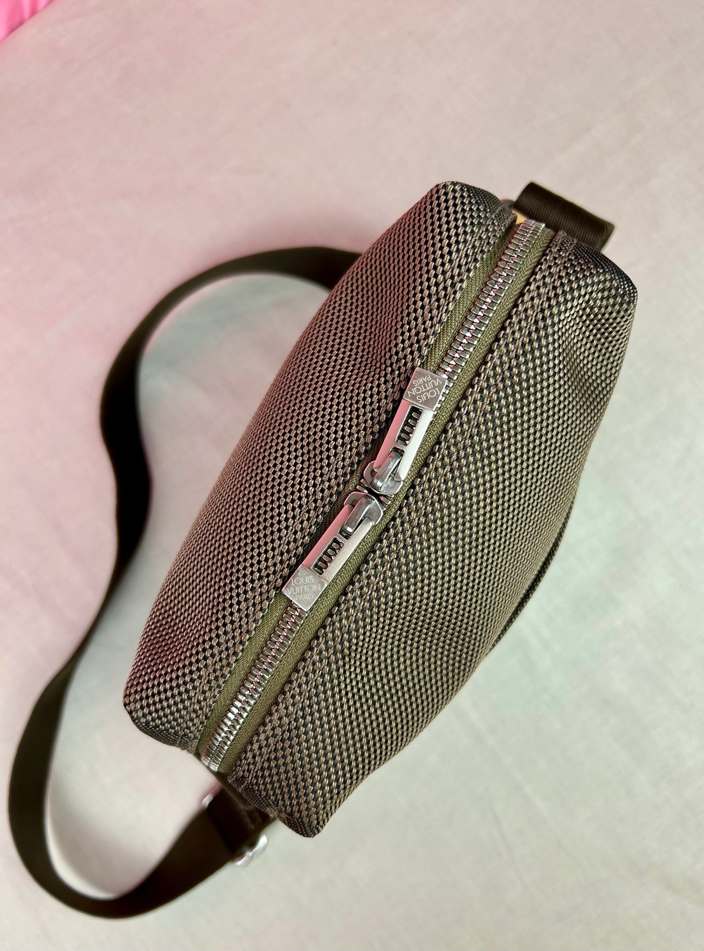 Citadin Terre Brown Damier Crossbody