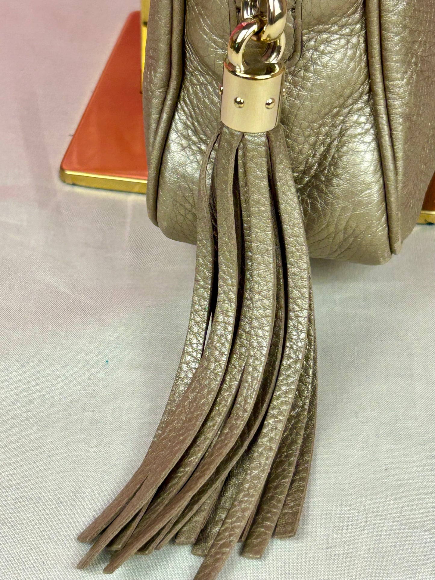 Bronze Gucci Soho Chain Shoulder Bag