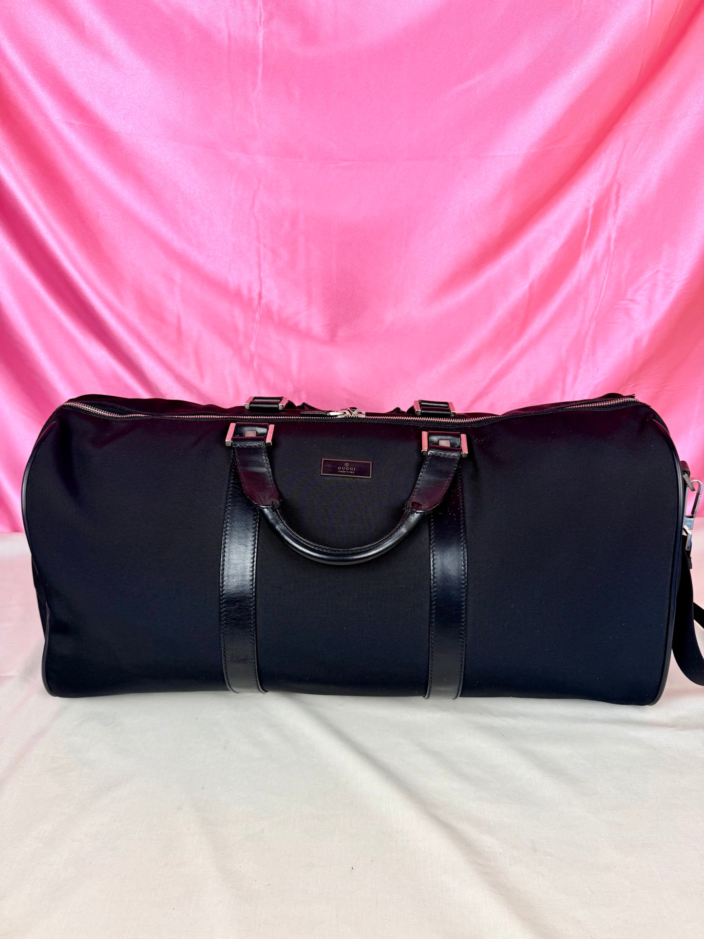 Gucci Black Nylon Duffle