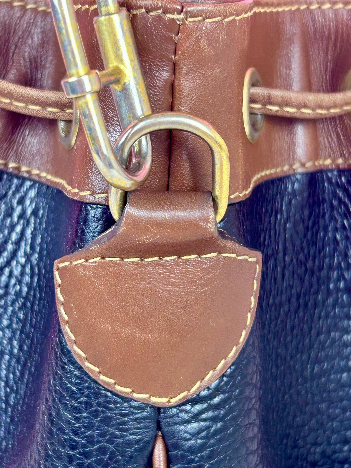 Gucci Black Leather Bucket