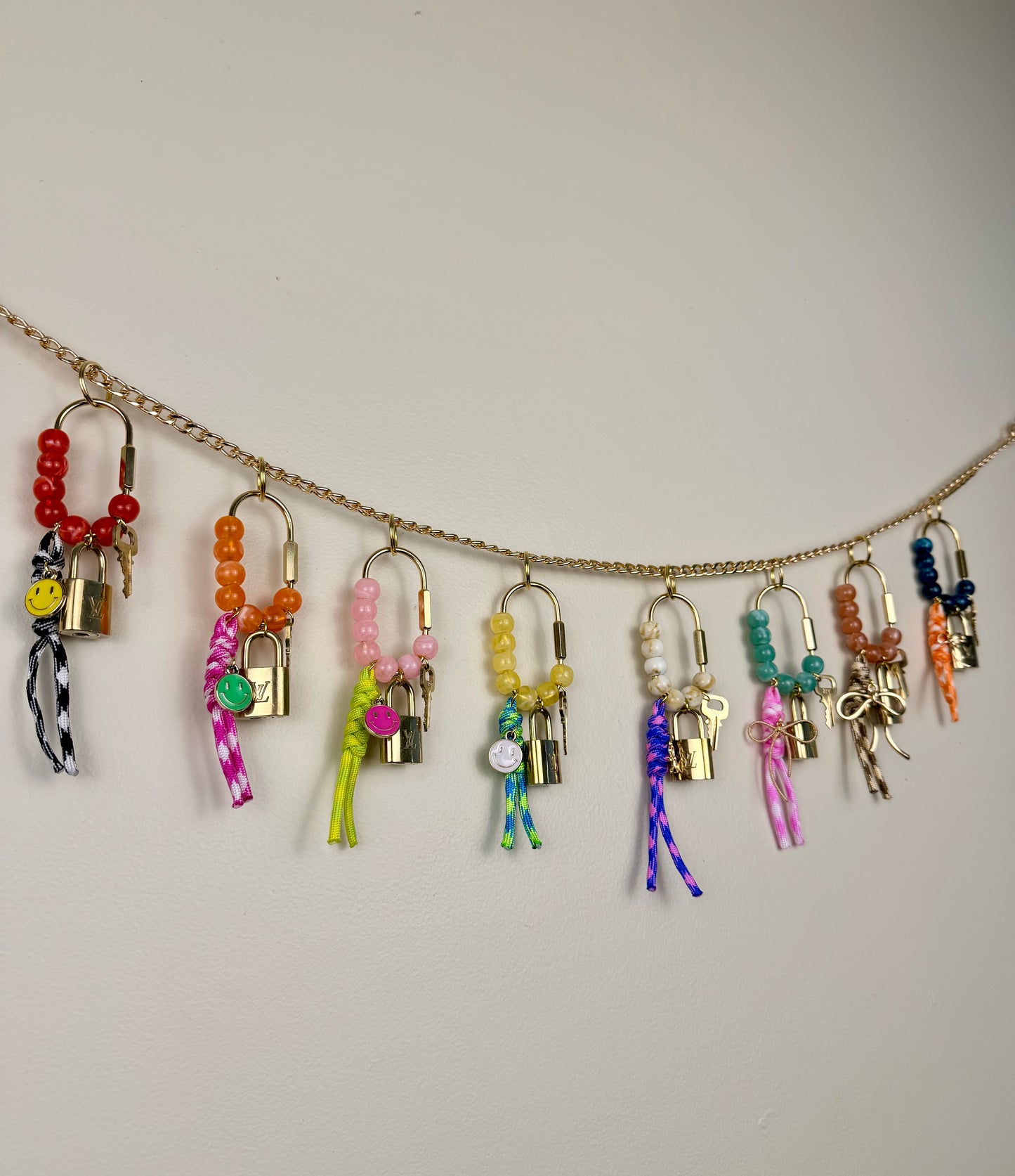 Lock and Key Bag Charm