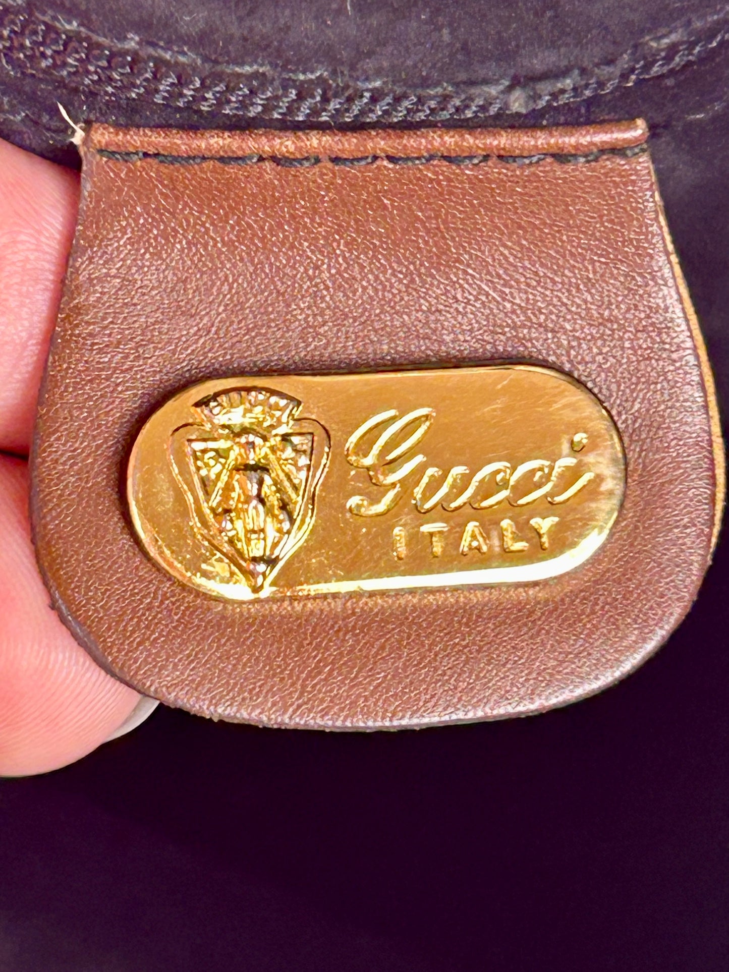 Gucci Black Leather Bucket