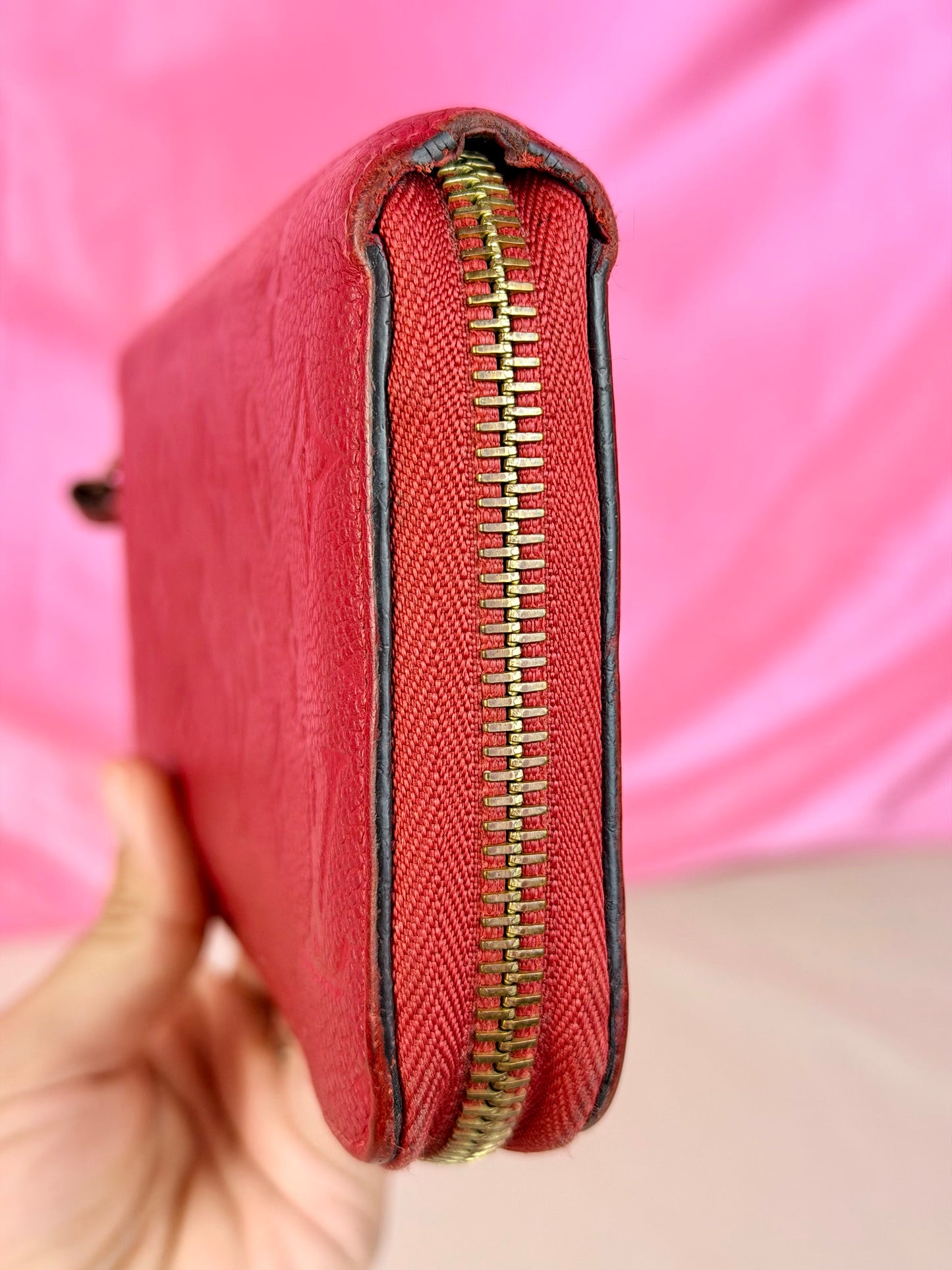 Hot Pink Emprinte Zippy Wallet