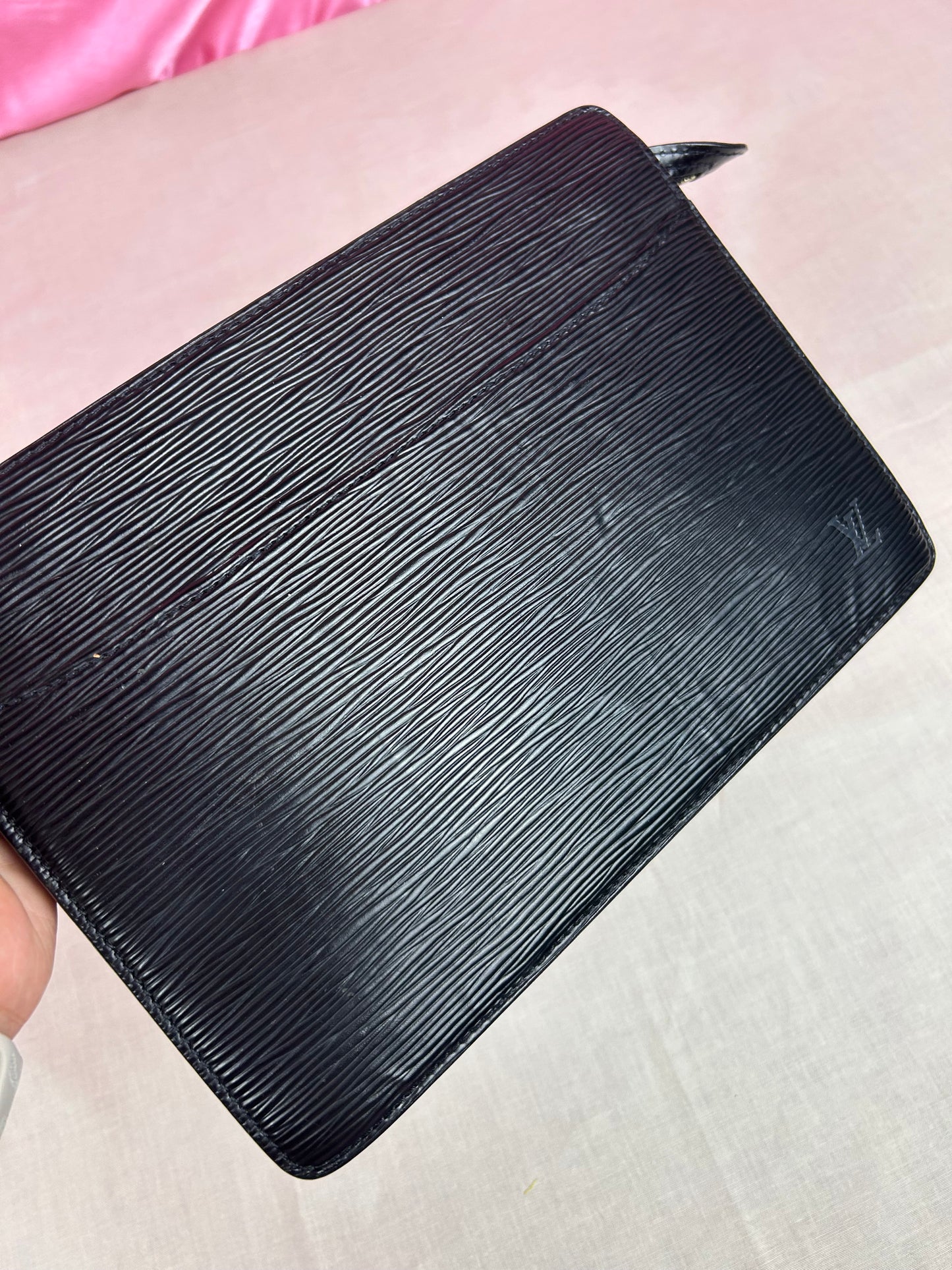 Black Epi Homme Clutch/Crossbody