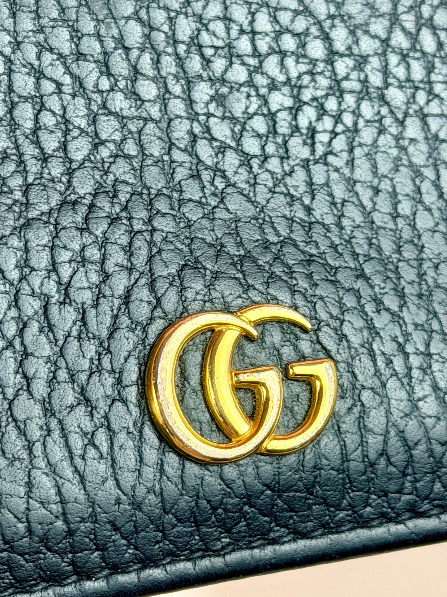 Black Gucci Marmont Compact Wallet