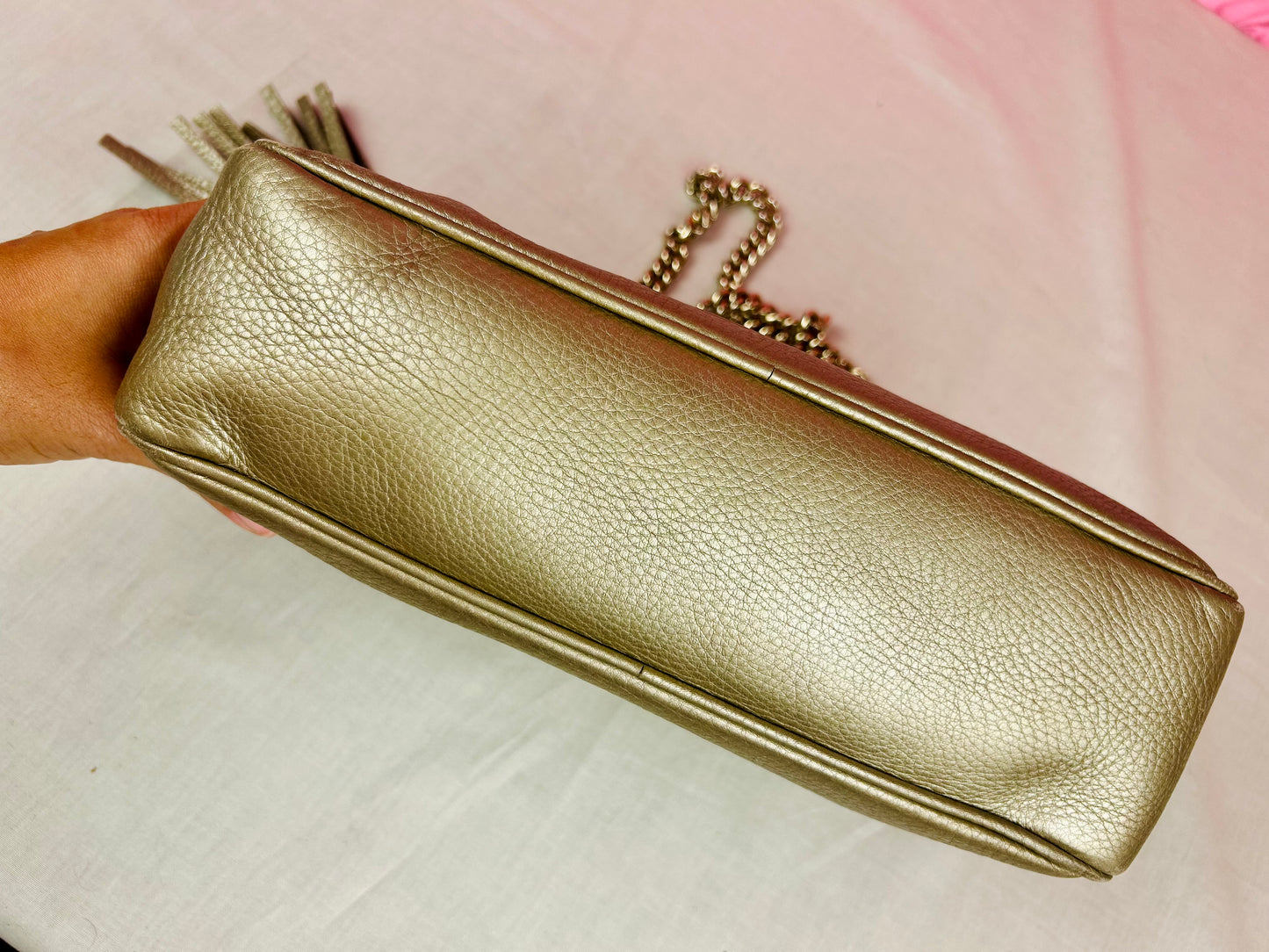 Bronze Gucci Soho Chain Shoulder Bag