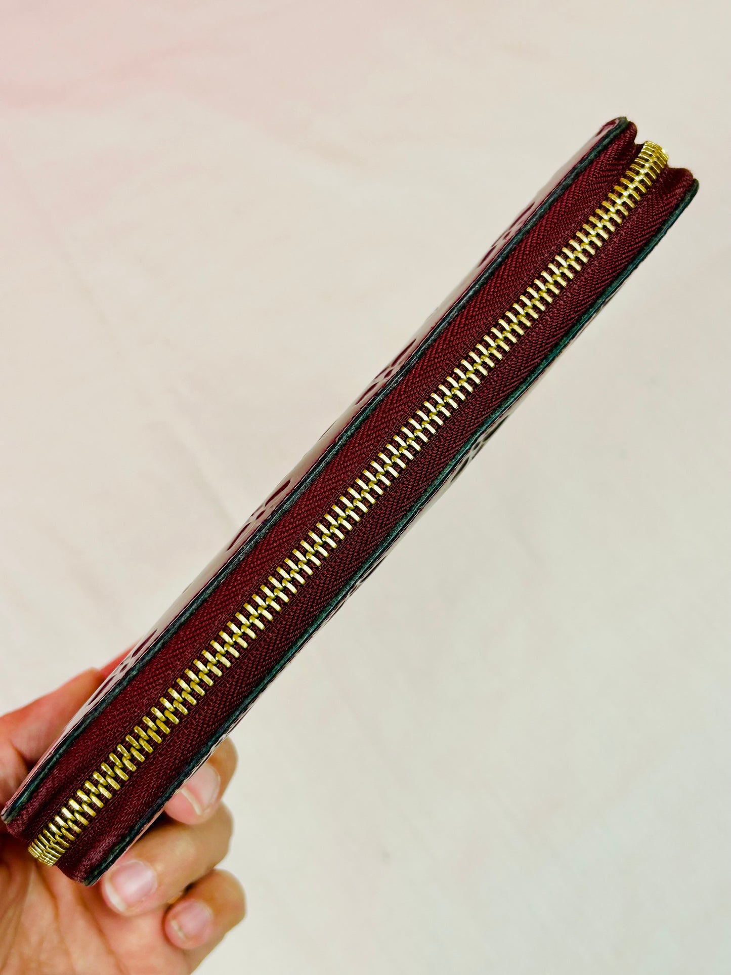 Magenta Vernis Zippy Wallet