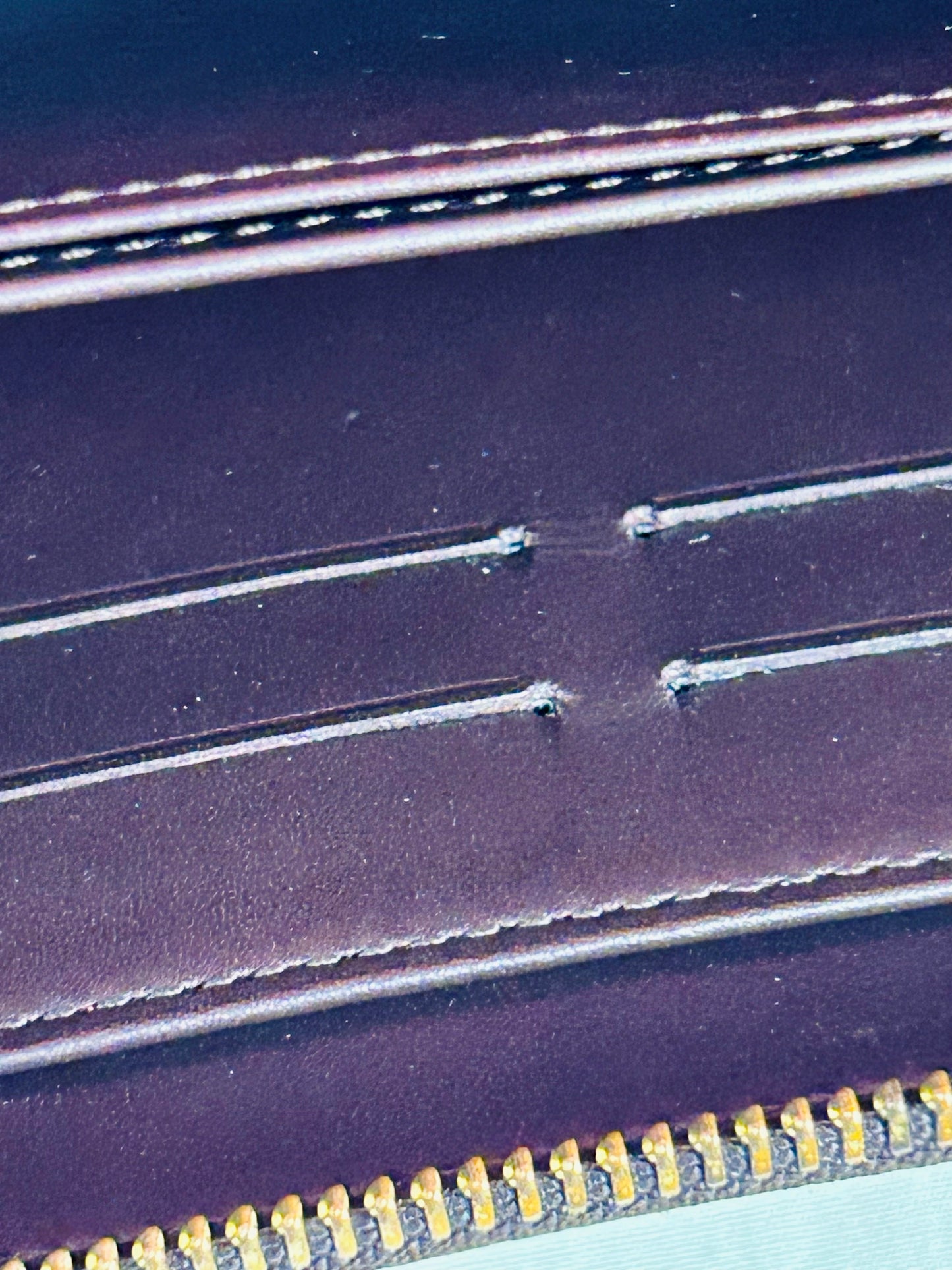 Magenta Vernis Zippy Wallet