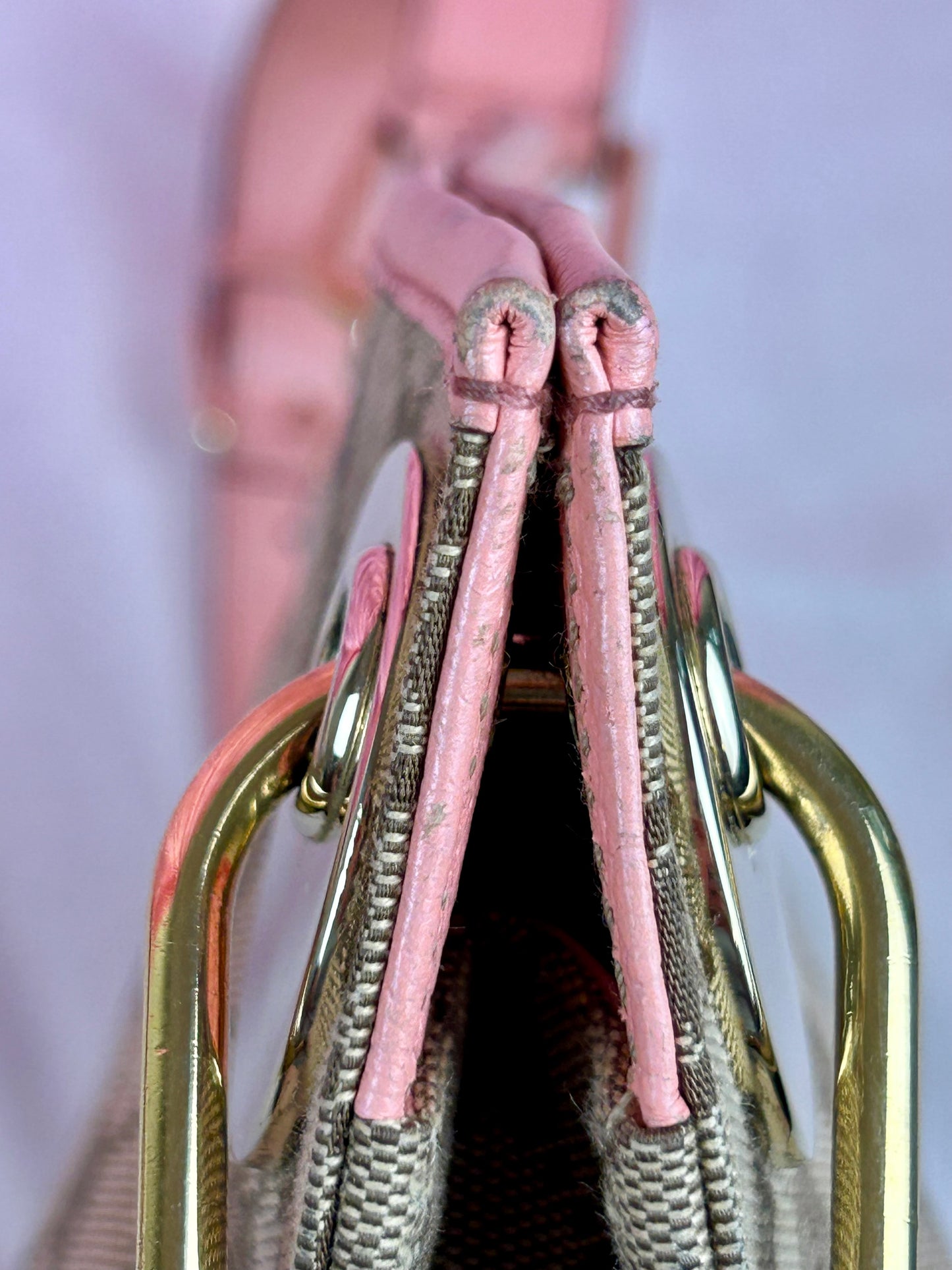 Gucci Pink Strap Supreme Crossbody
