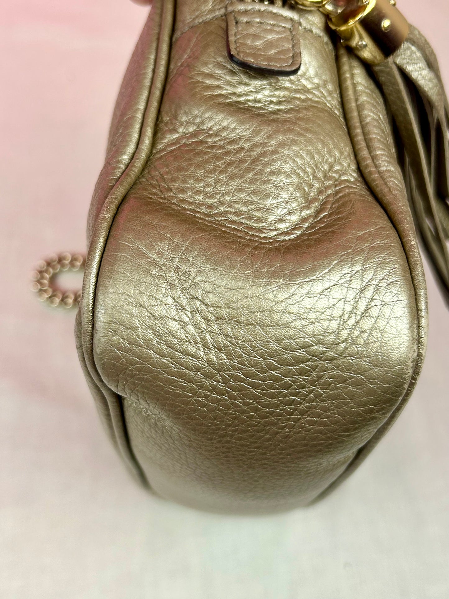 Bronze Gucci Soho Chain Shoulder Bag