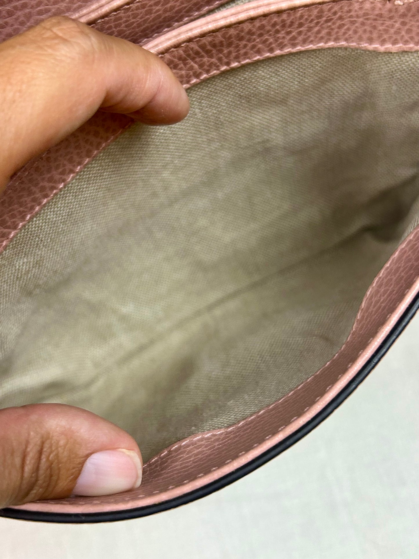 Pink Interlocking Top Handle Gucci