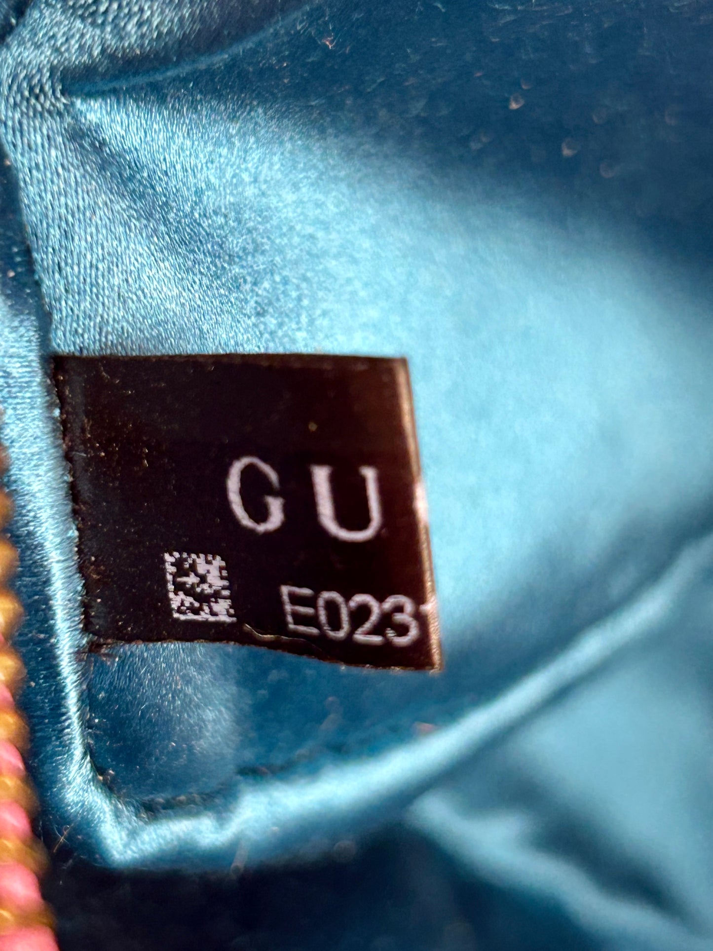 Pink Velvet and Crystal Mini Marmont