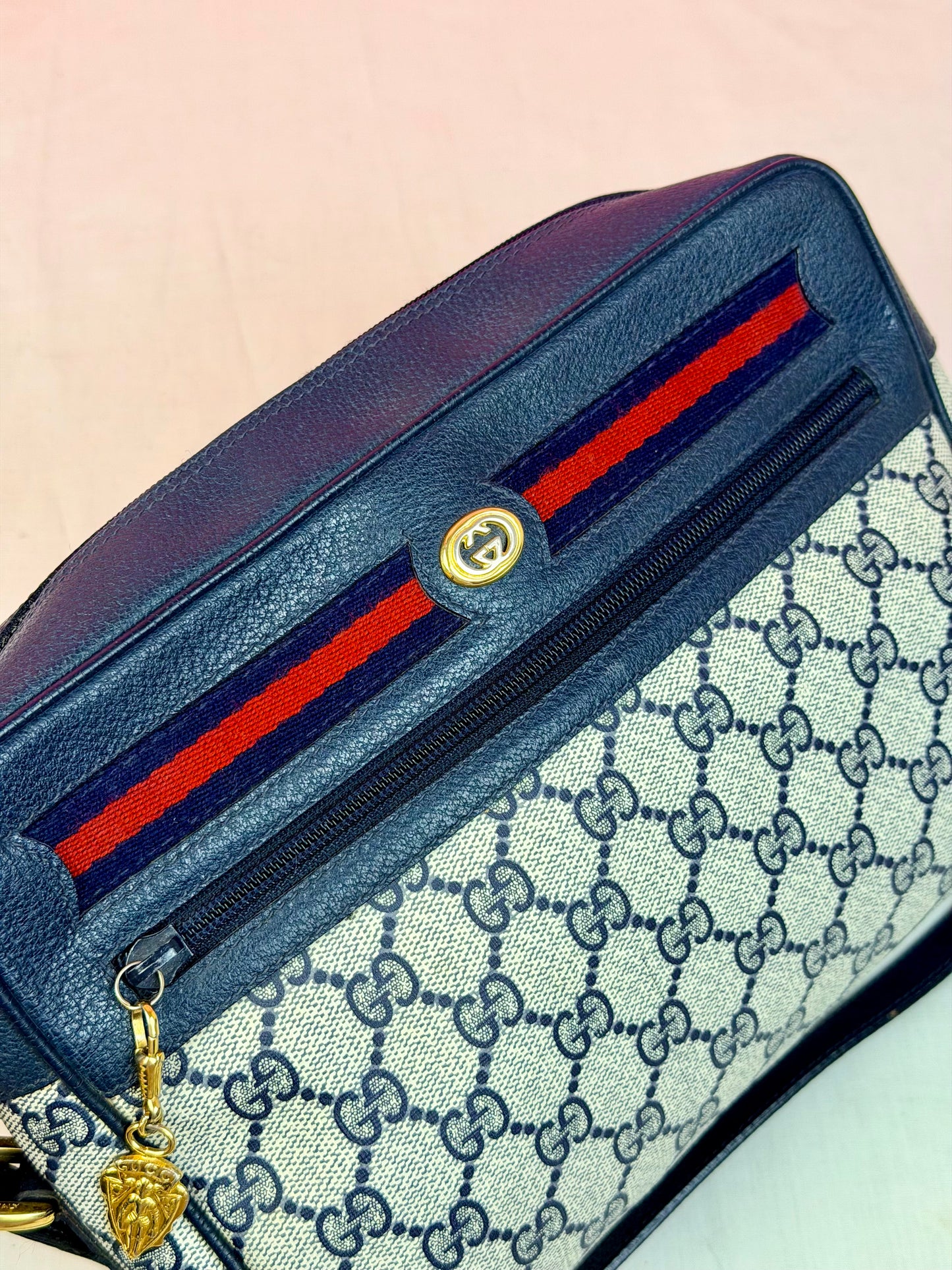 Navy Rectangular Sherry Line