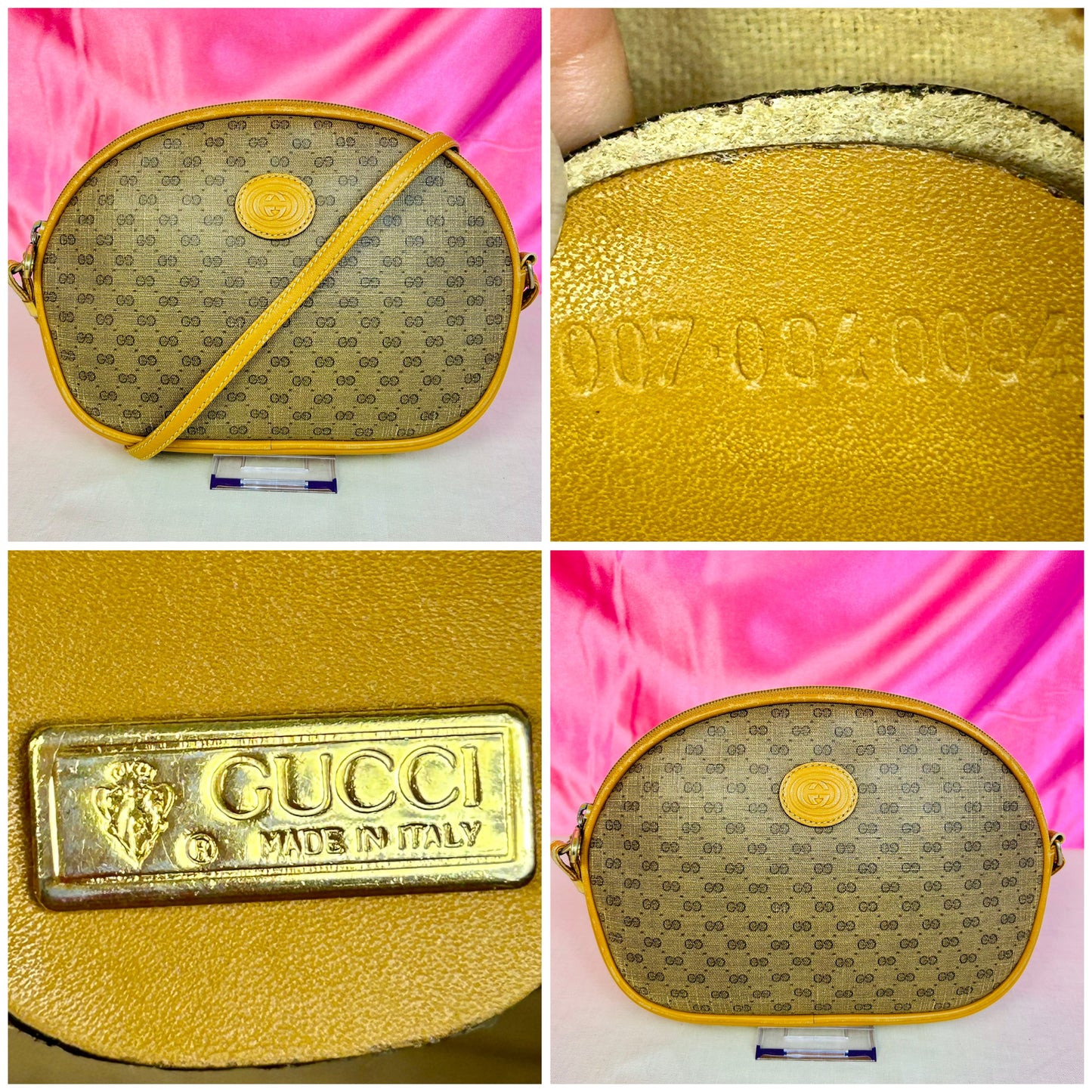 Small Yellow Micro Gucci Crossbody