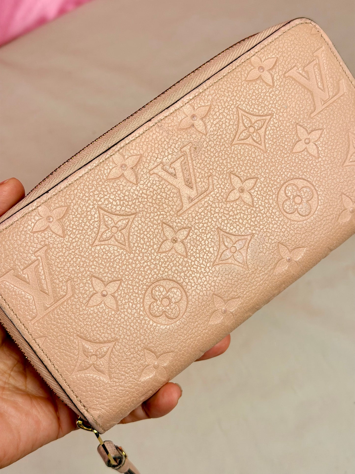 Rose Zippy Empreinte Wallet