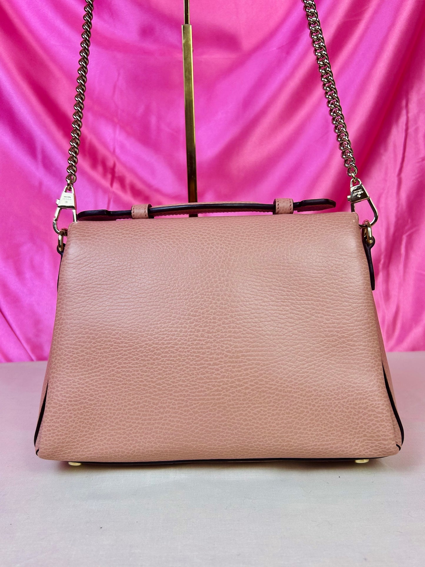 Pink Interlocking Top Handle Gucci