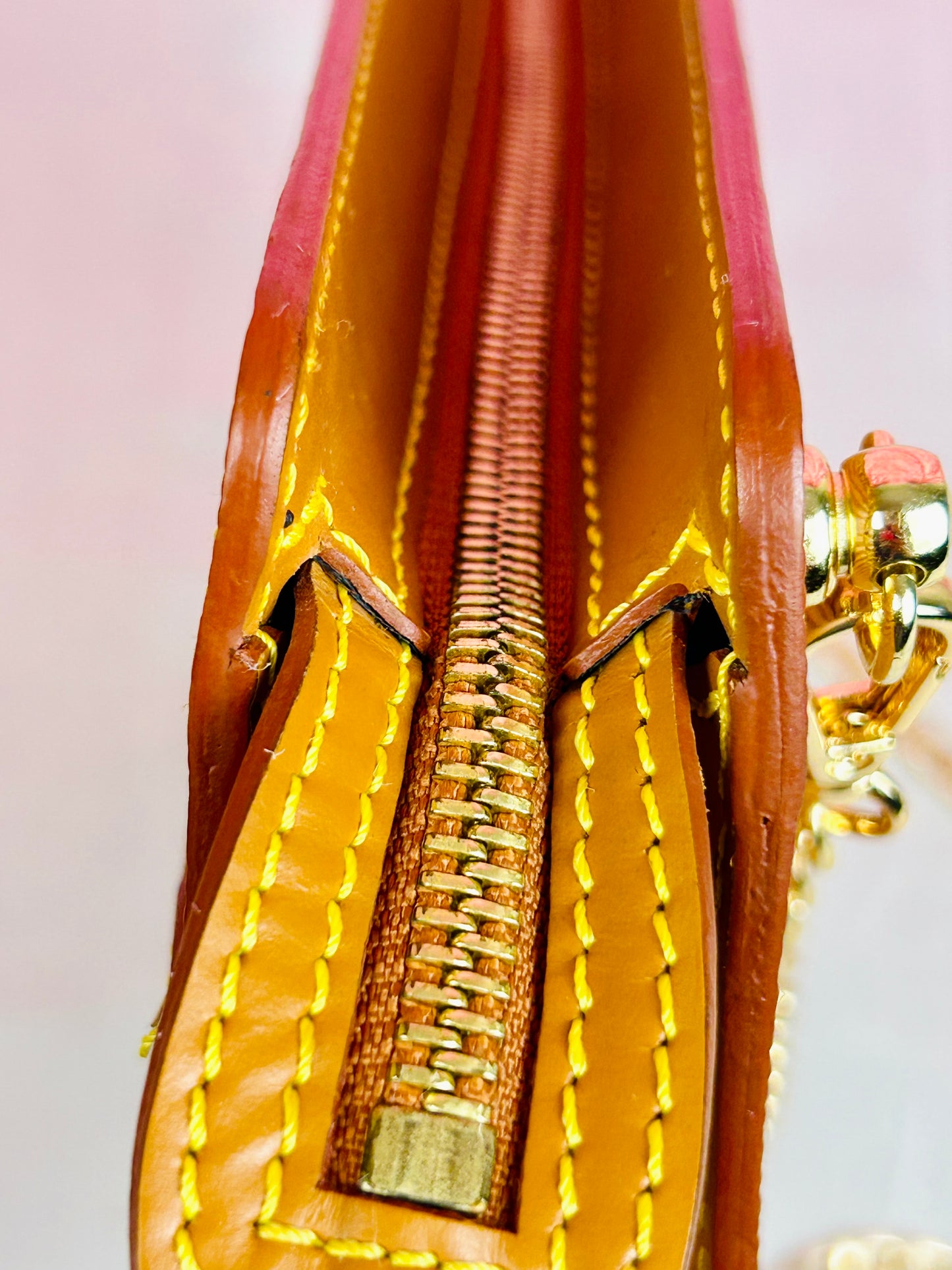 Homme clutch converted crossbody in Tan Epi Leather