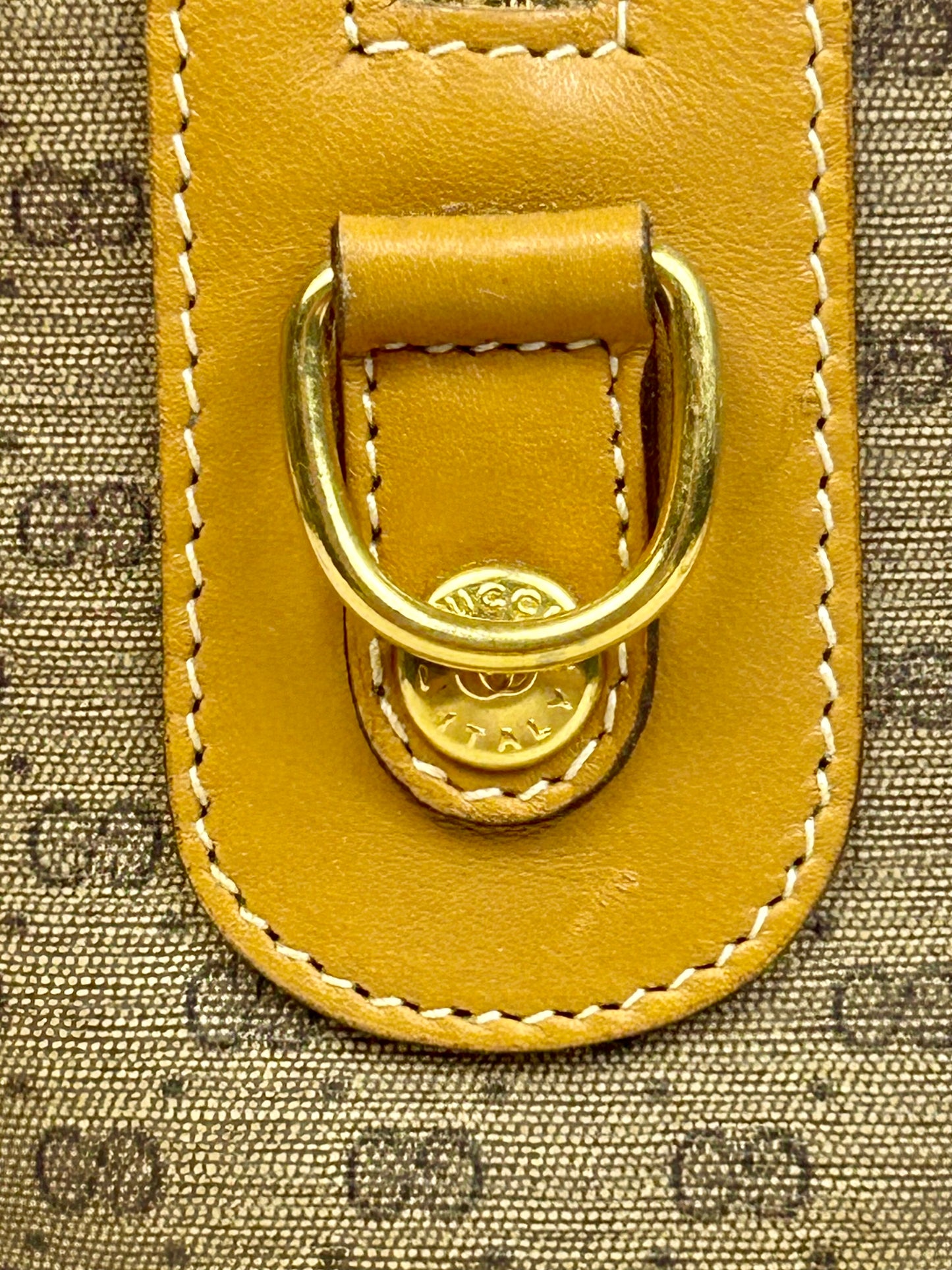 Yellow Micro Gucci Two-Way Shoulder Bag