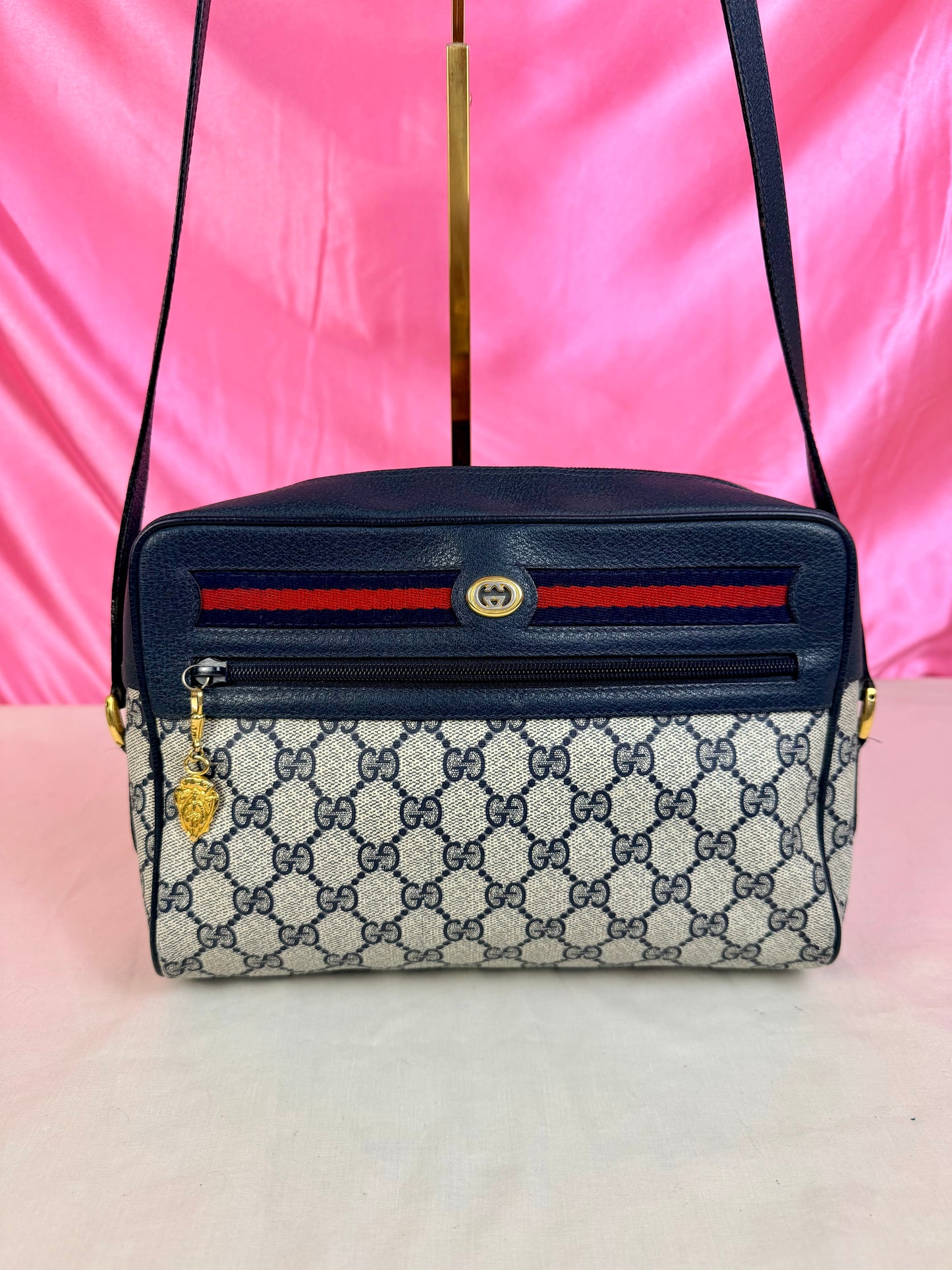 Navy Rectangular Sherry Line