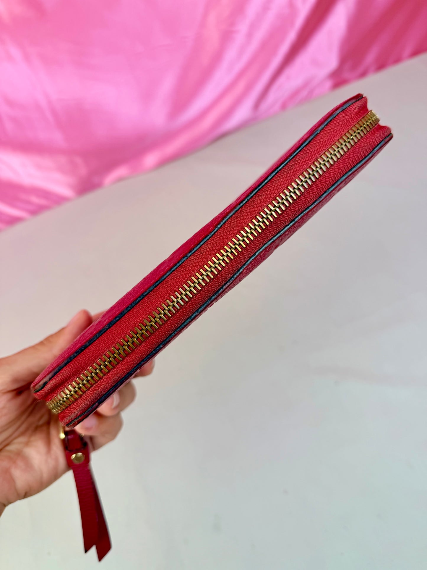 Hot Pink Emprinte Zippy Wallet