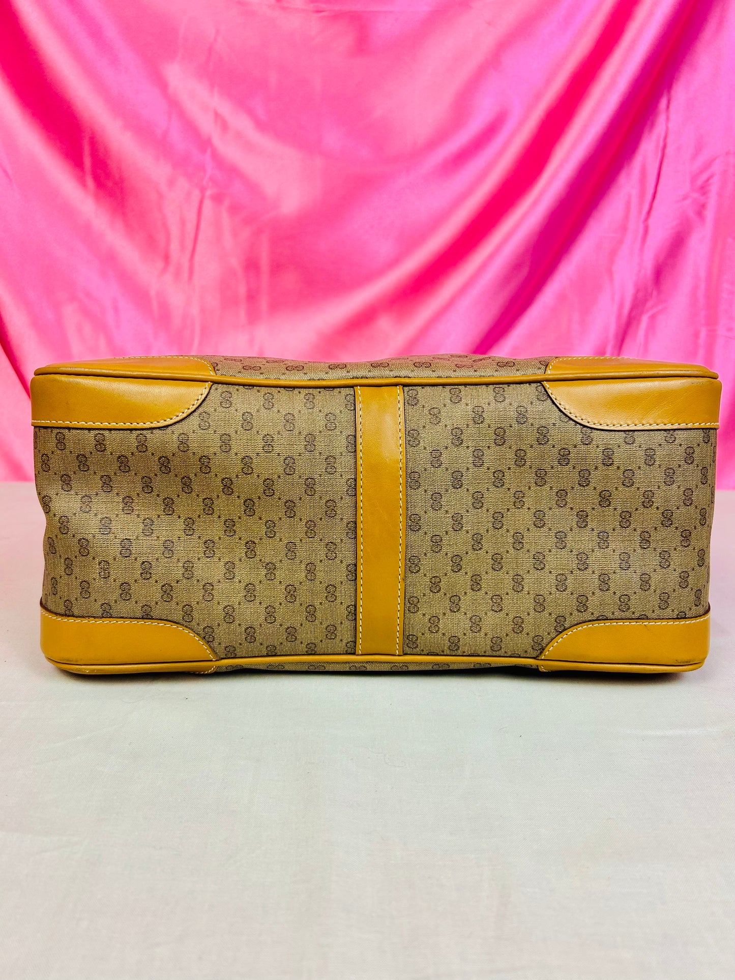 Yellow Micro Gucci Two-Way Shoulder Bag