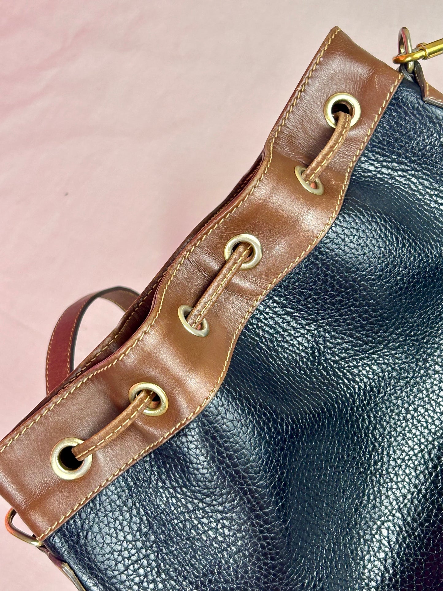 Gucci Black Leather Bucket