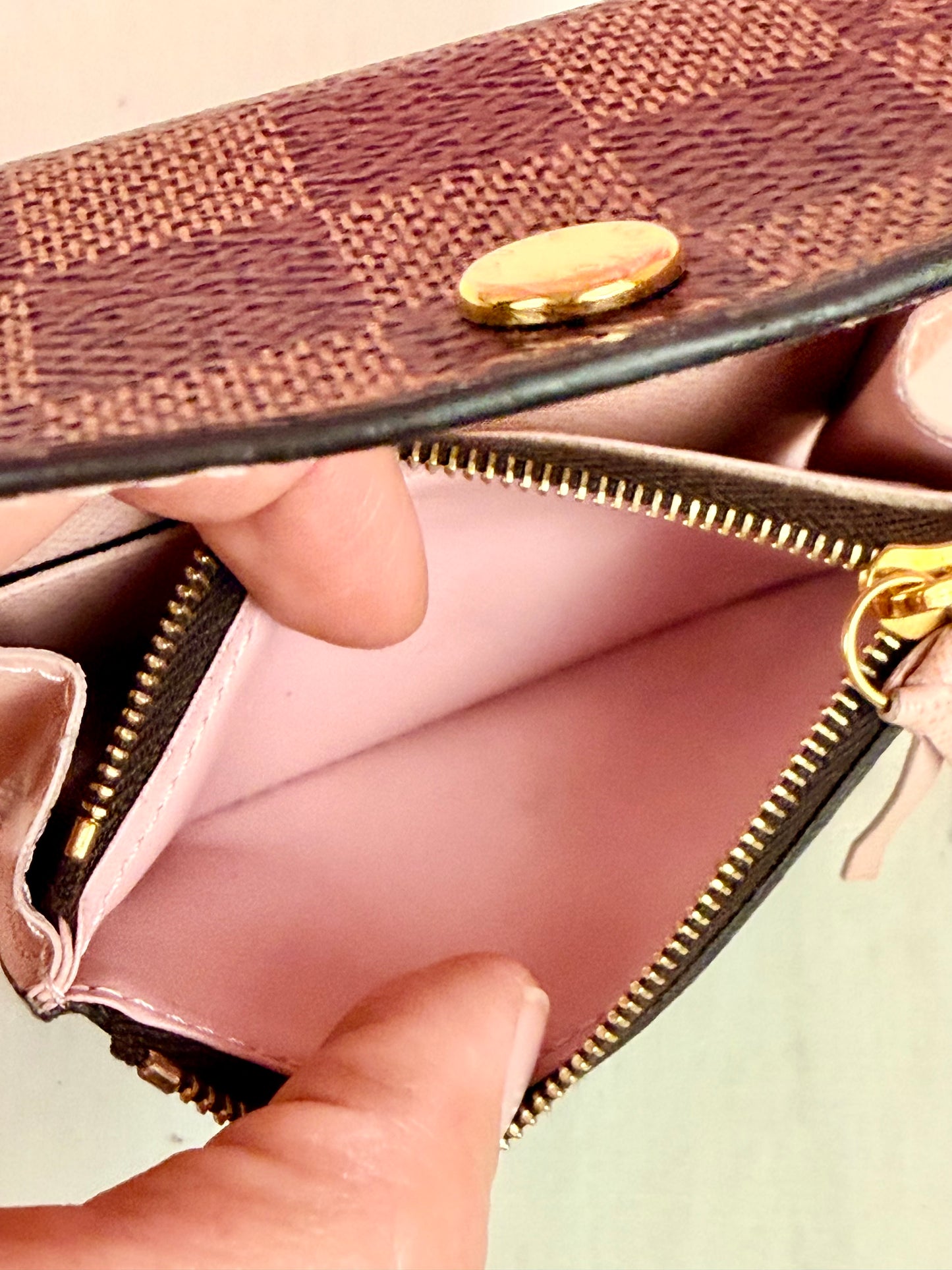 Rosalie Card Case in DE/Rose