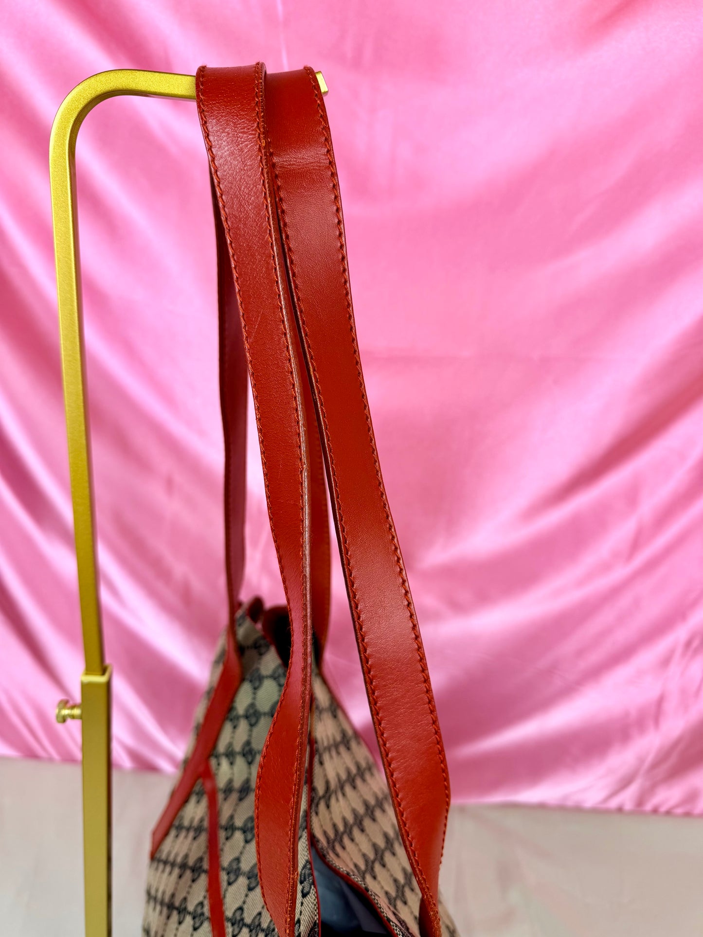 Gucci Red/Navy Supreme Tote