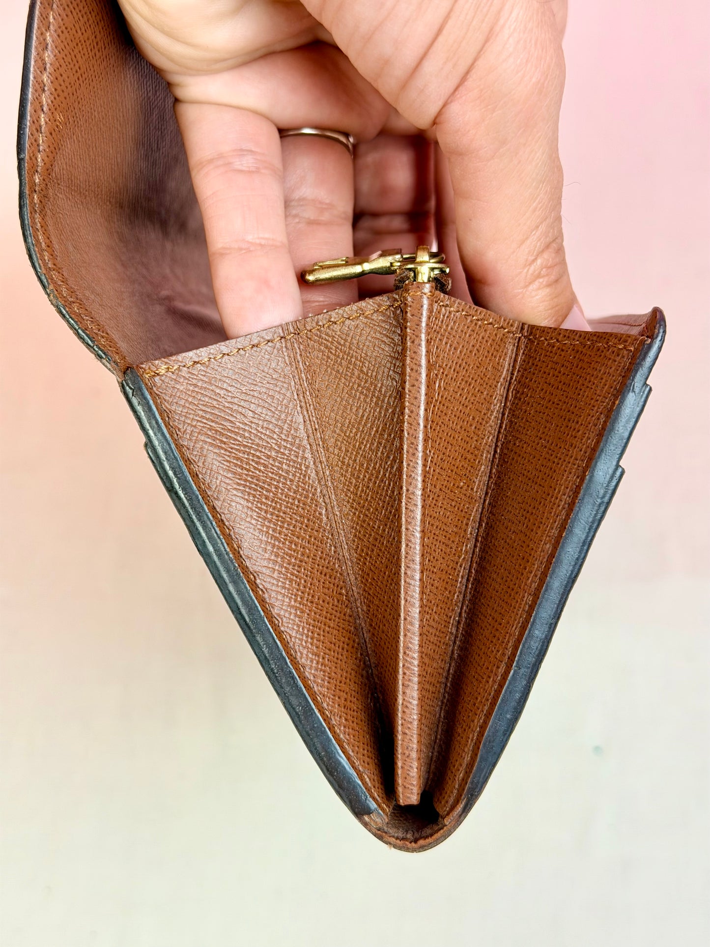 Sarah Wallet NM in Monogram/Brown