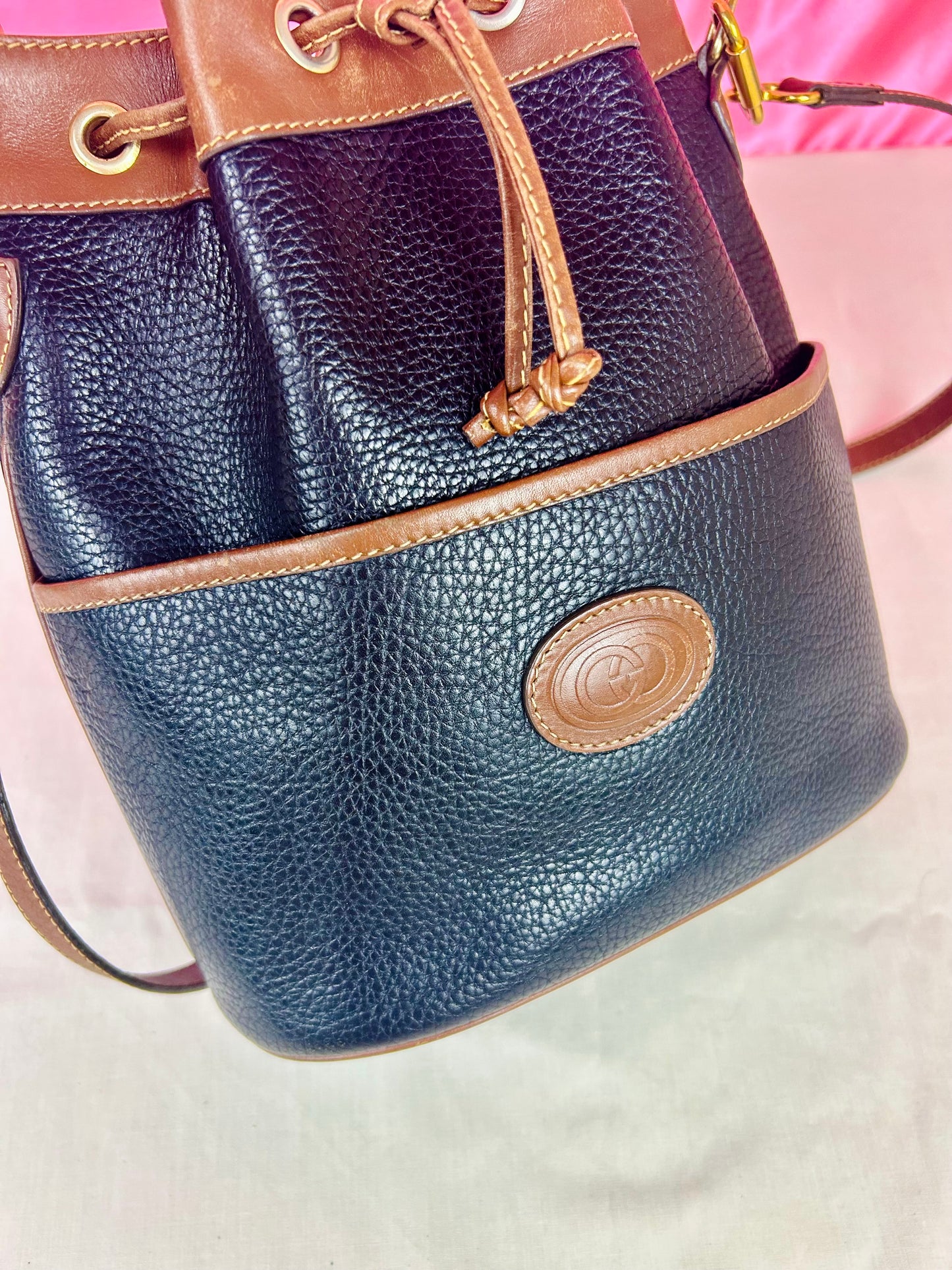 Gucci Black Leather Bucket