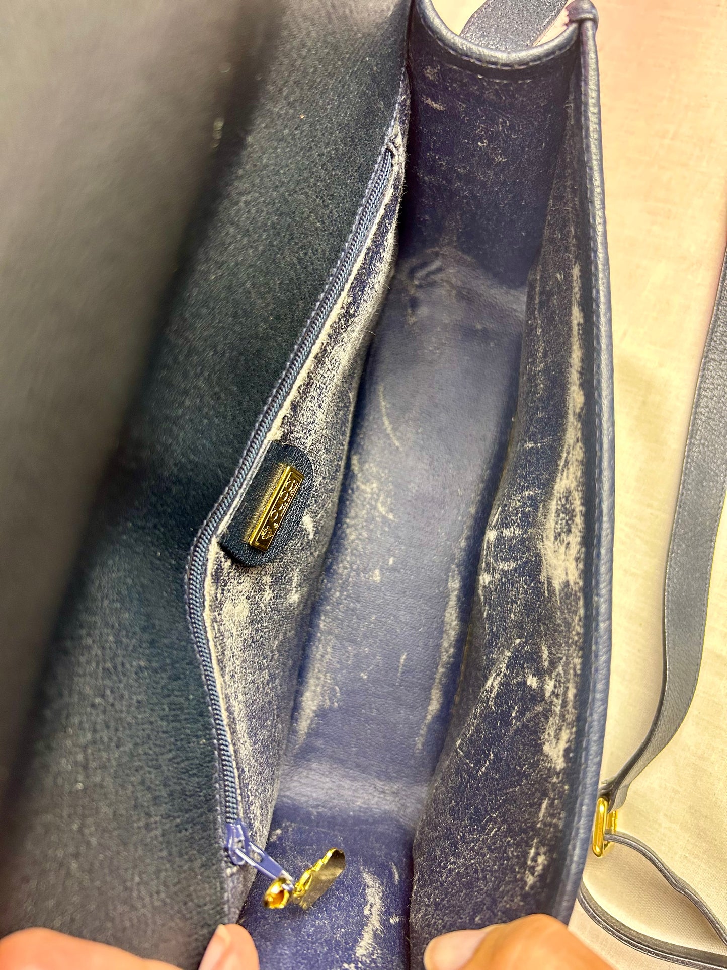 Navy Sherry Line Crossbody