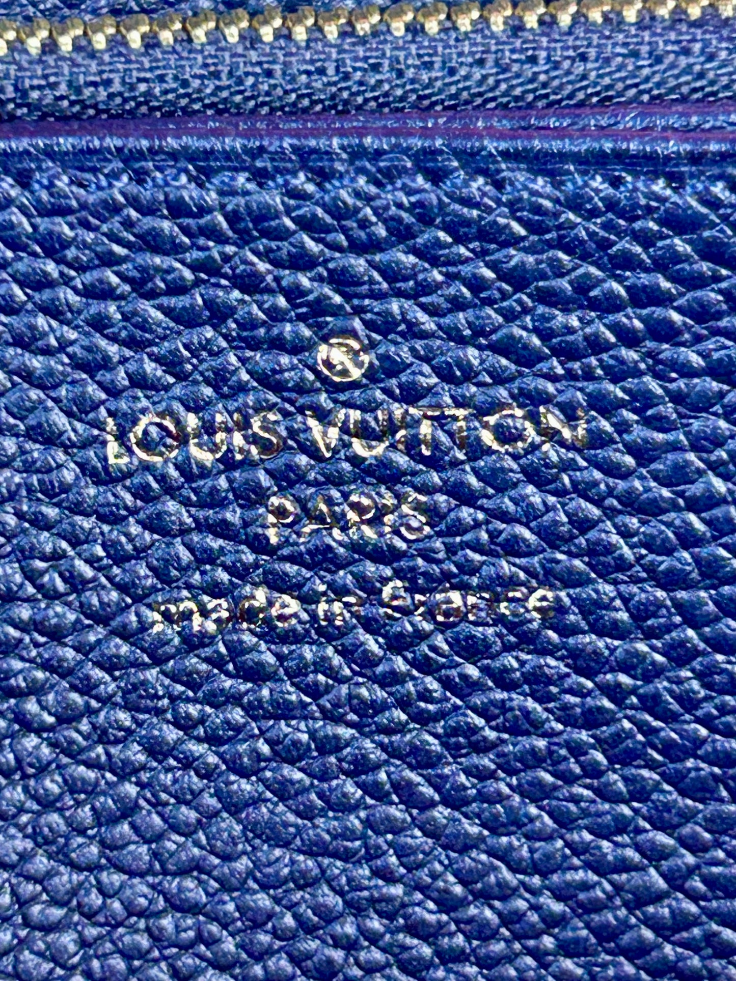 Navy Empreinte Zippy Wallet
