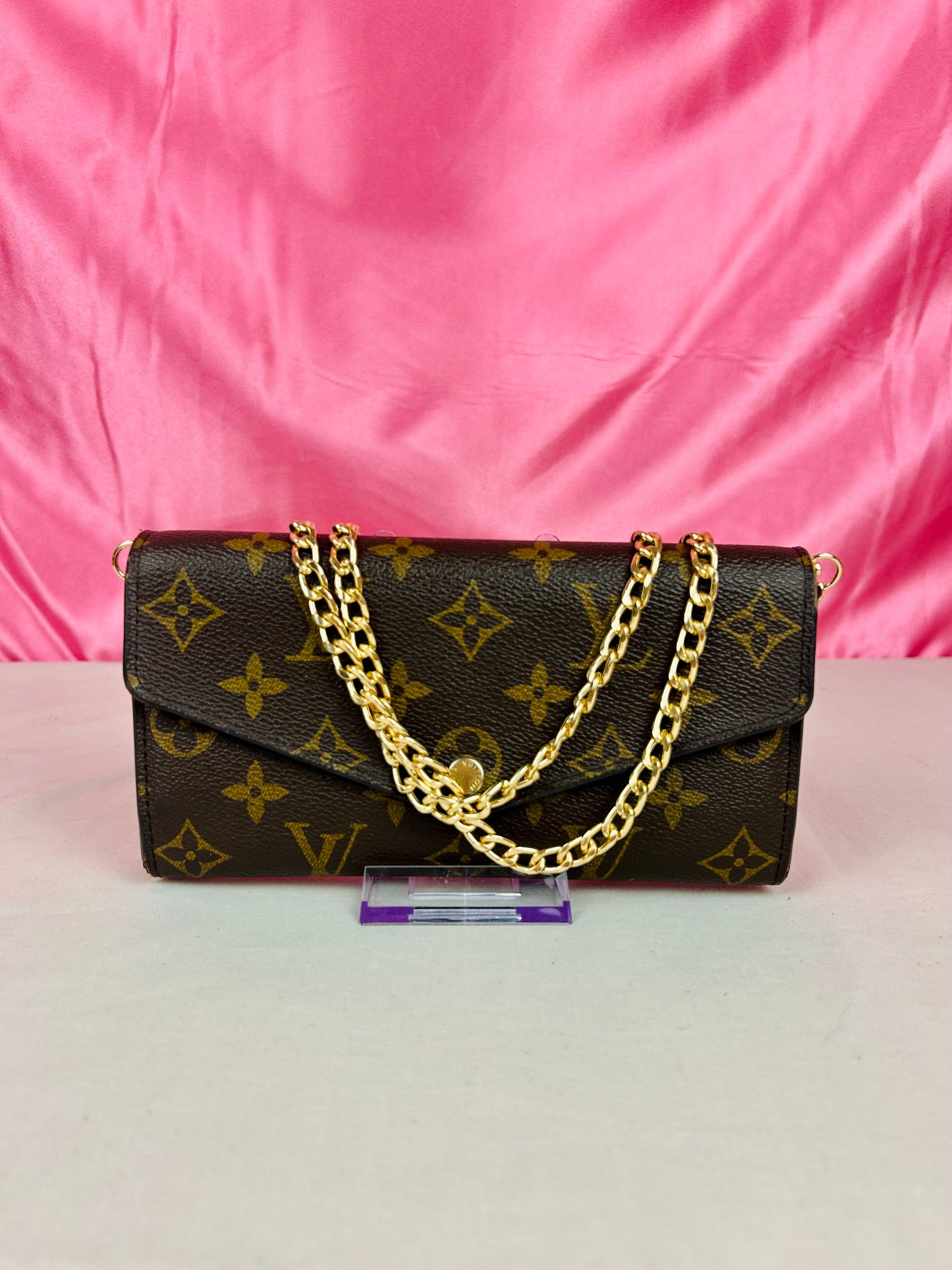 Sarah Wallet New Model Monogram/Berry