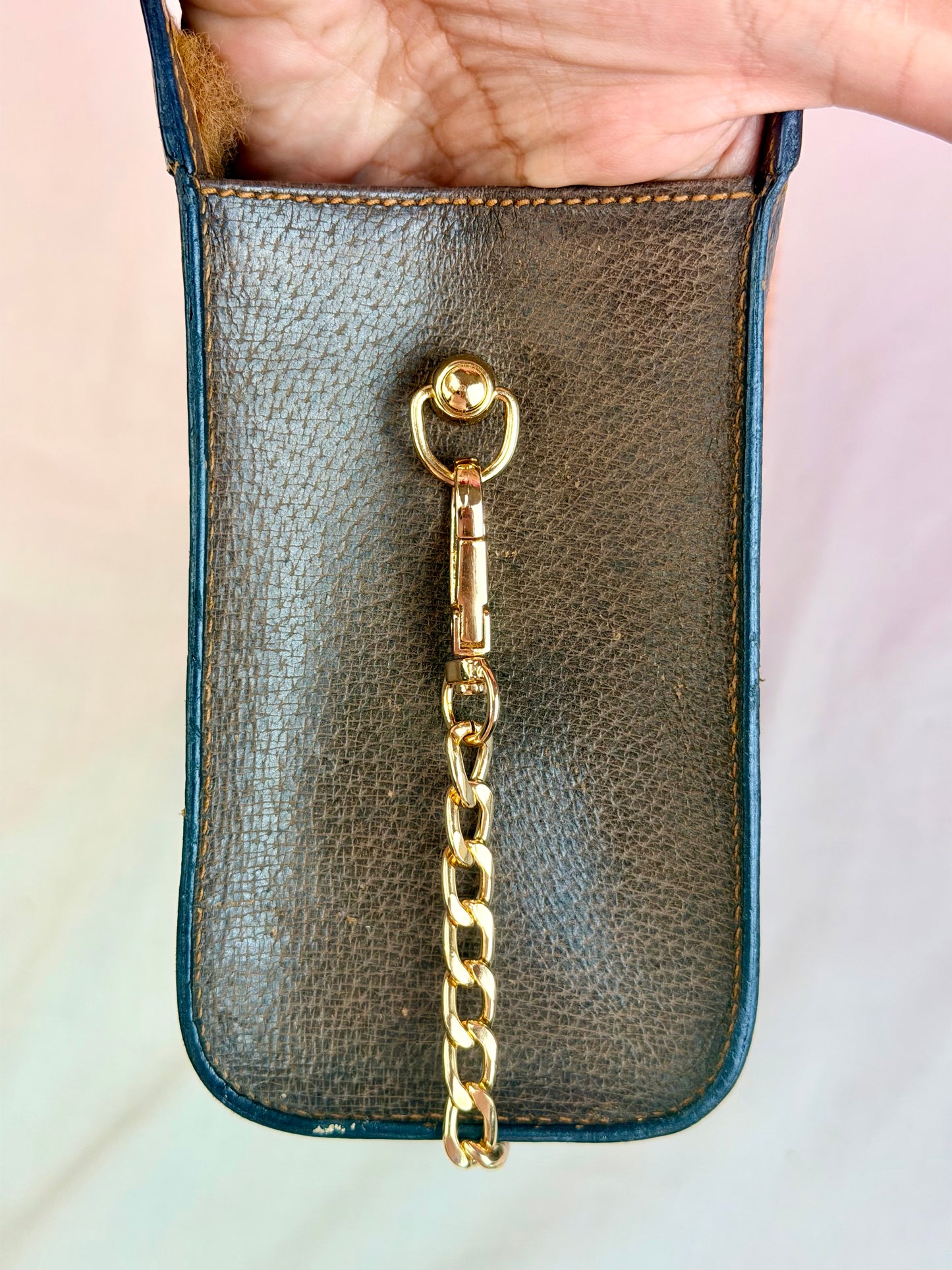 Small Sherry Line Clutch on Chain