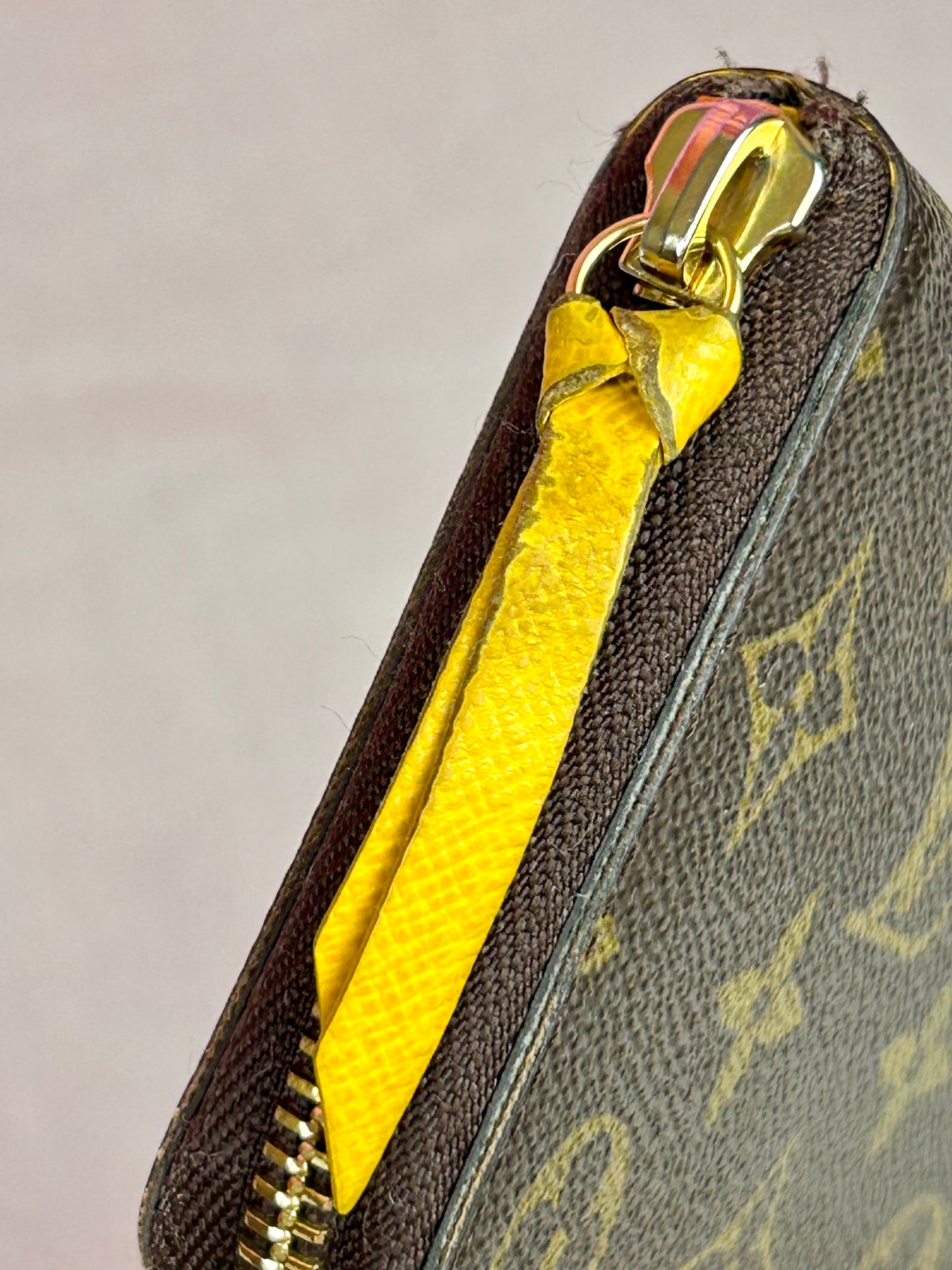 Louis Vuitton Clemence Wallet Monogram/Yellow