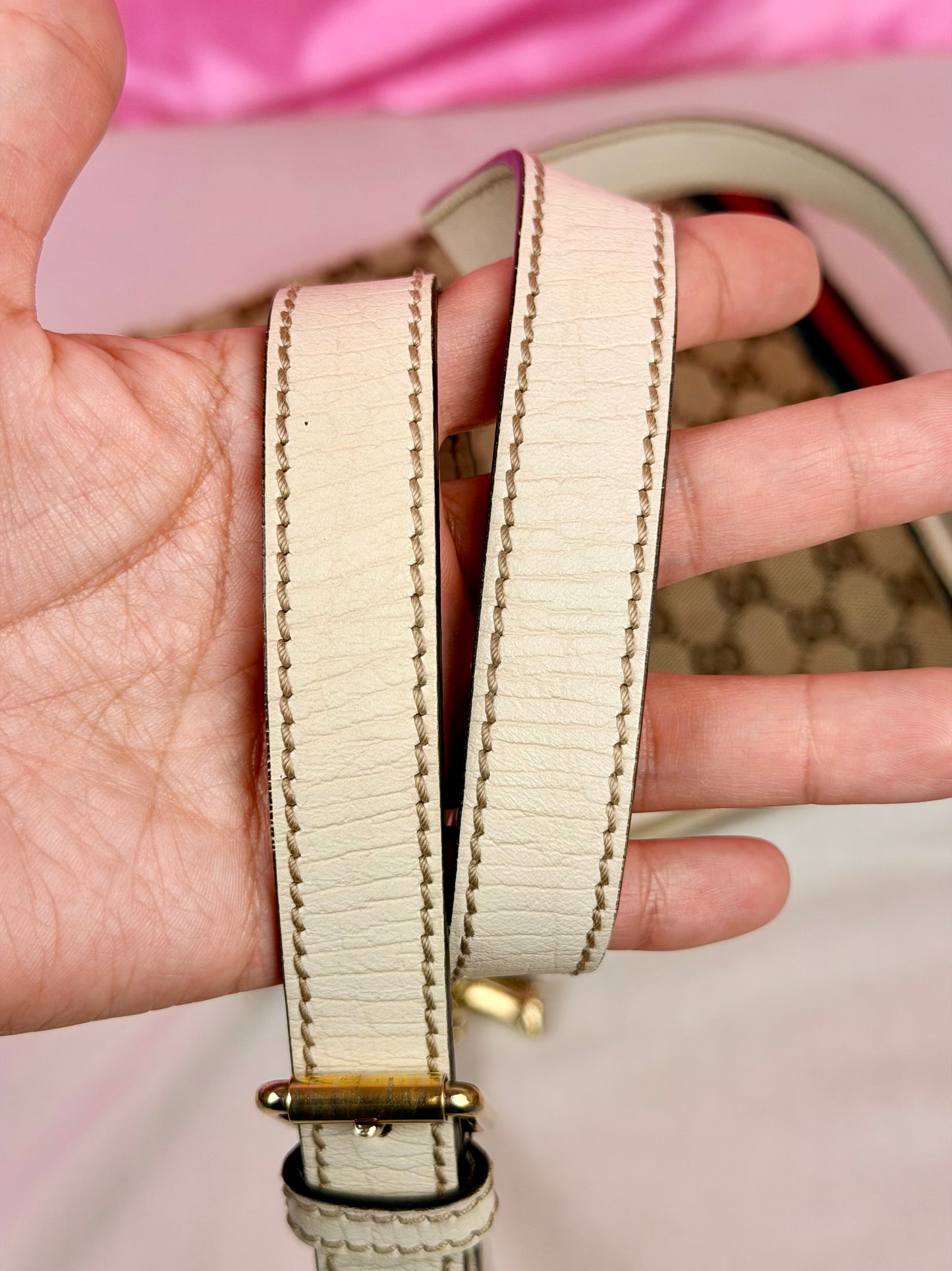 White Sherry Line Crossbody