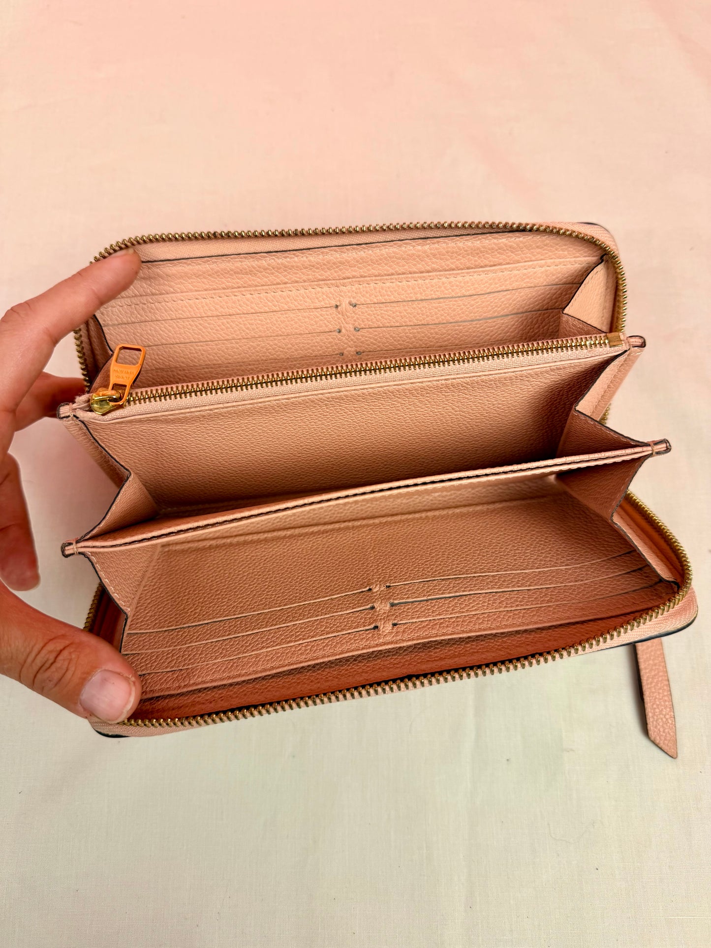 Rose Zippy Empreinte Wallet