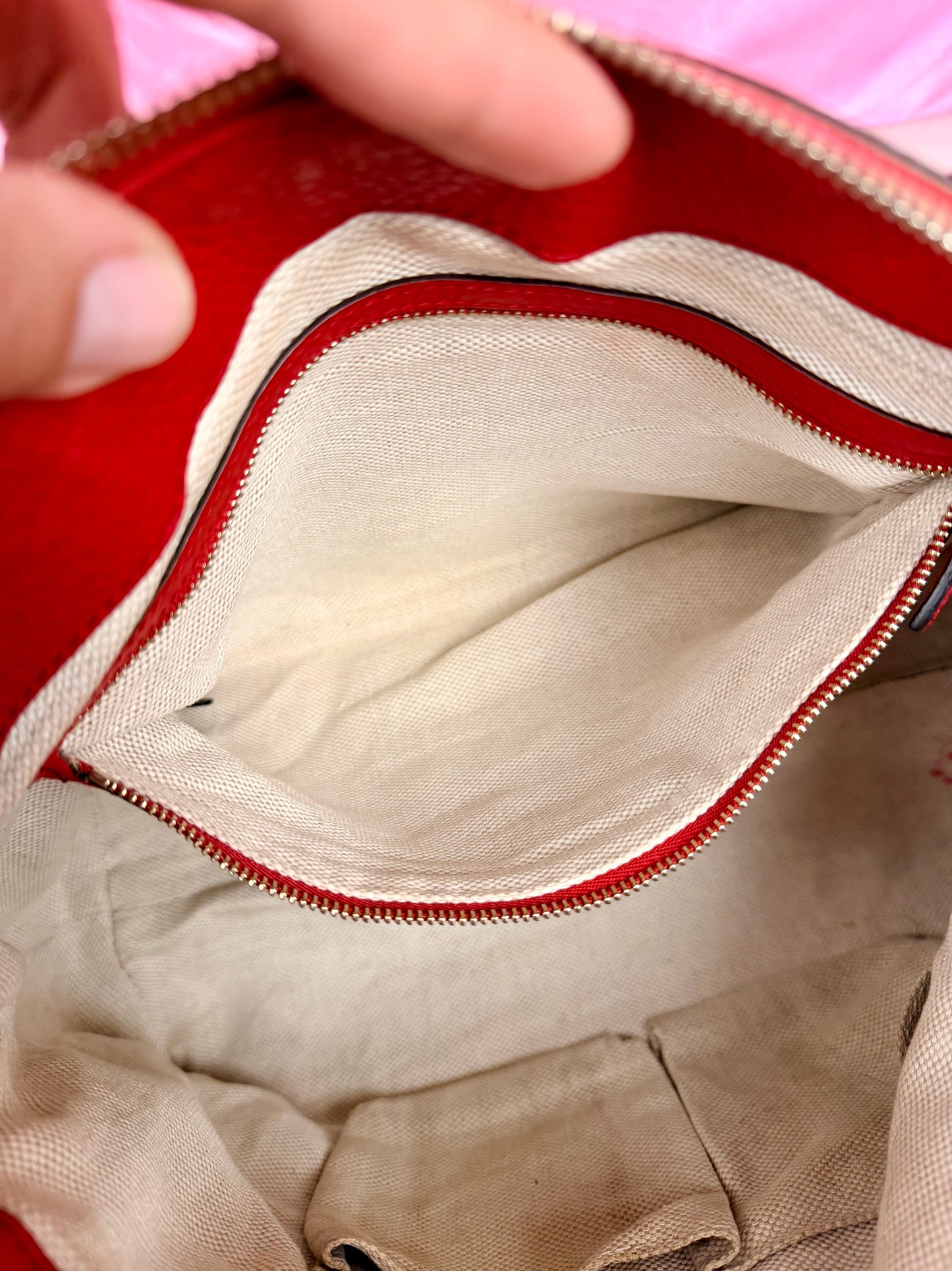 Red Gucci Soho Two-Way