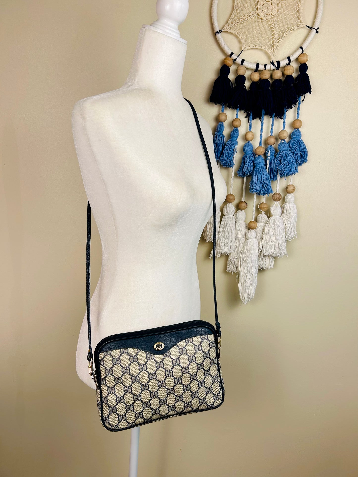 Small Navy Gucci Supreme