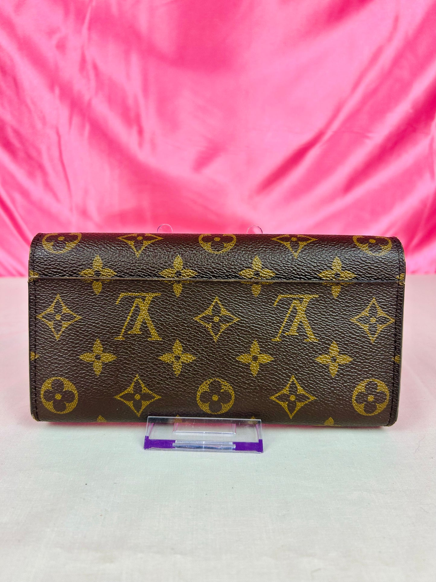 Sarah Wallet New Model Monogram/Berry