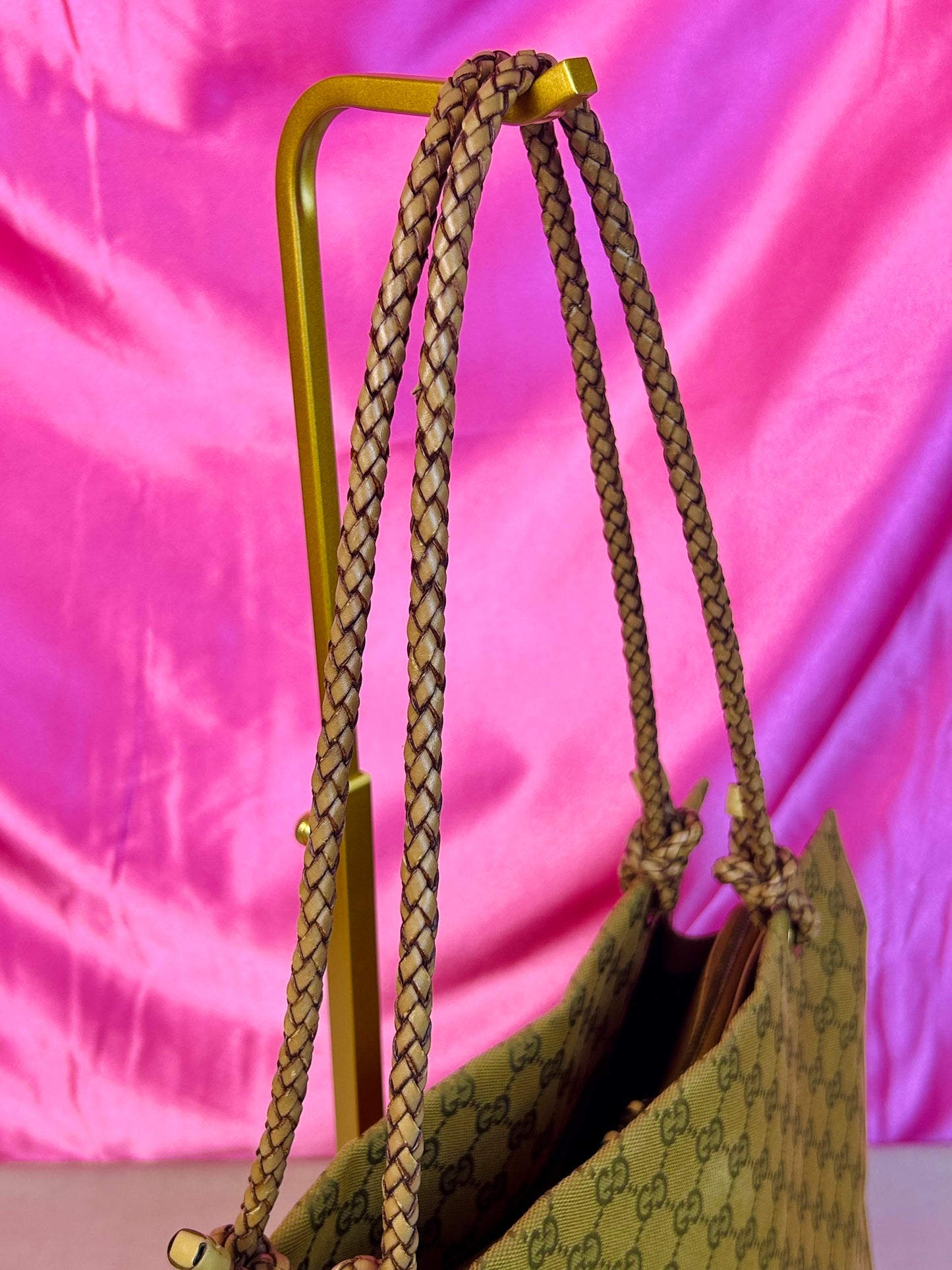 Braided Medium Gucci Tote