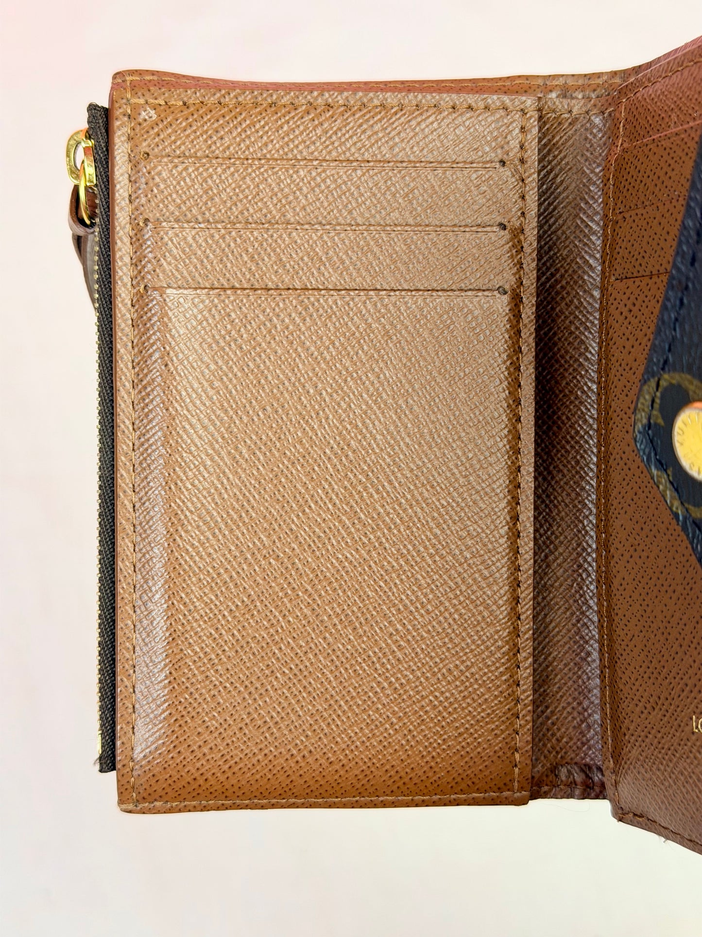 Victorine Compact Wallet in Monogram/Brown