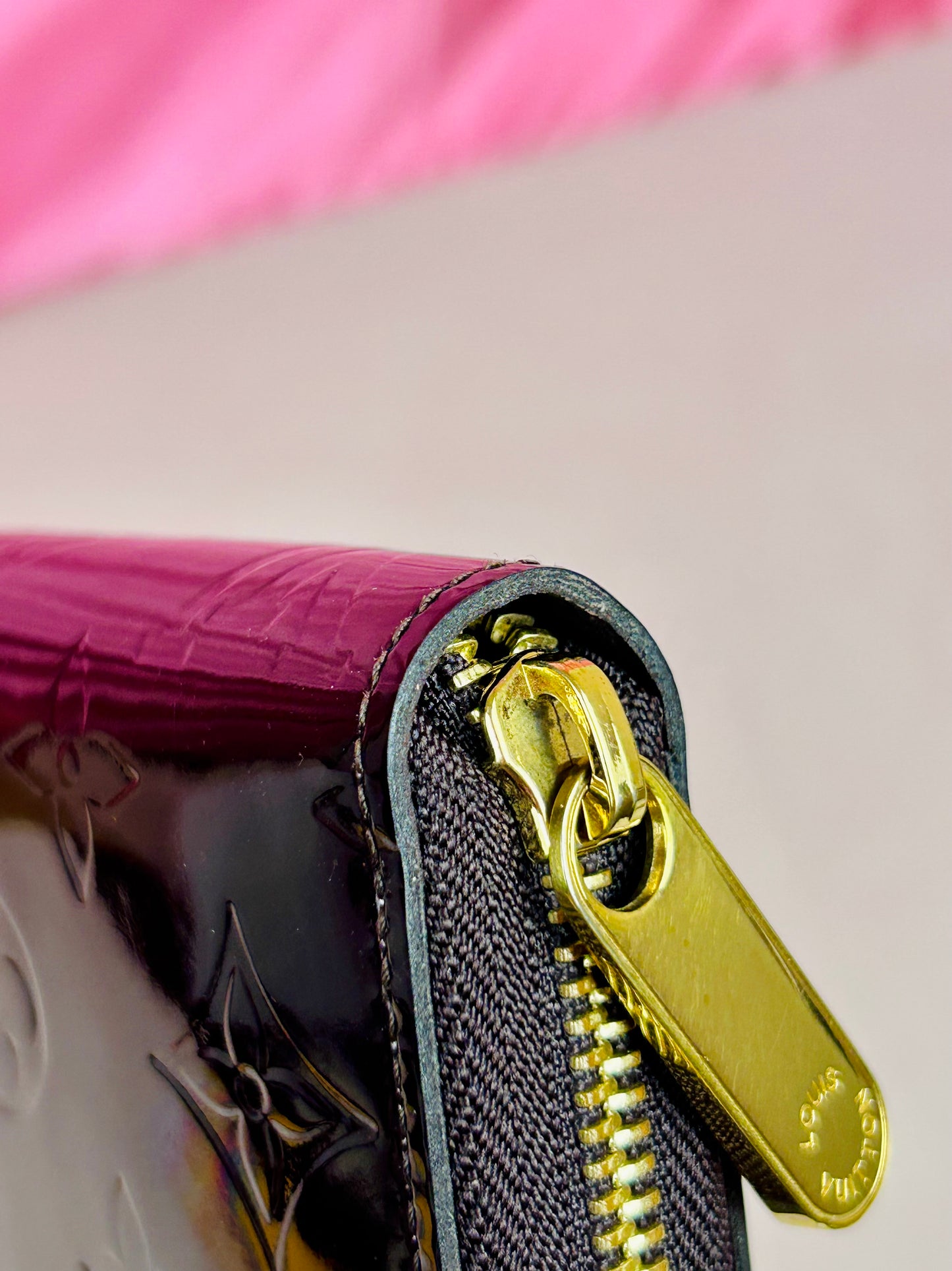 Magenta Vernis Zippy Wallet